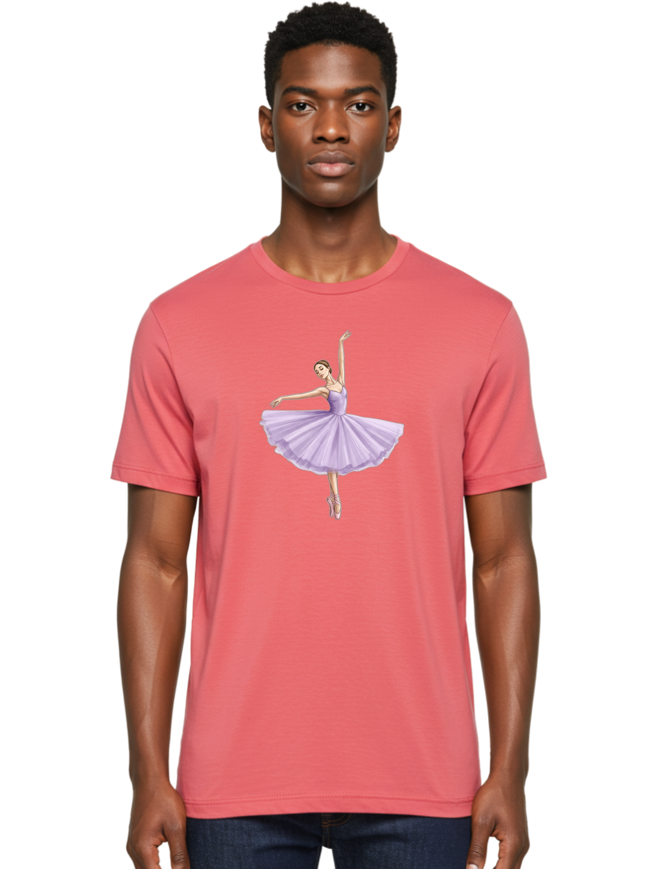 Ballerina-In-Lavender-Tutu Men'S Graphic Tee, 100% Cotton, Comfortable Casual Summer Wear, Machine Washable, Vintage Camera, Old Camera, Antique Camera, Black Camera, Classic Photography, Photography Equipment, Nostalgic Device, Film Camera, Bak022