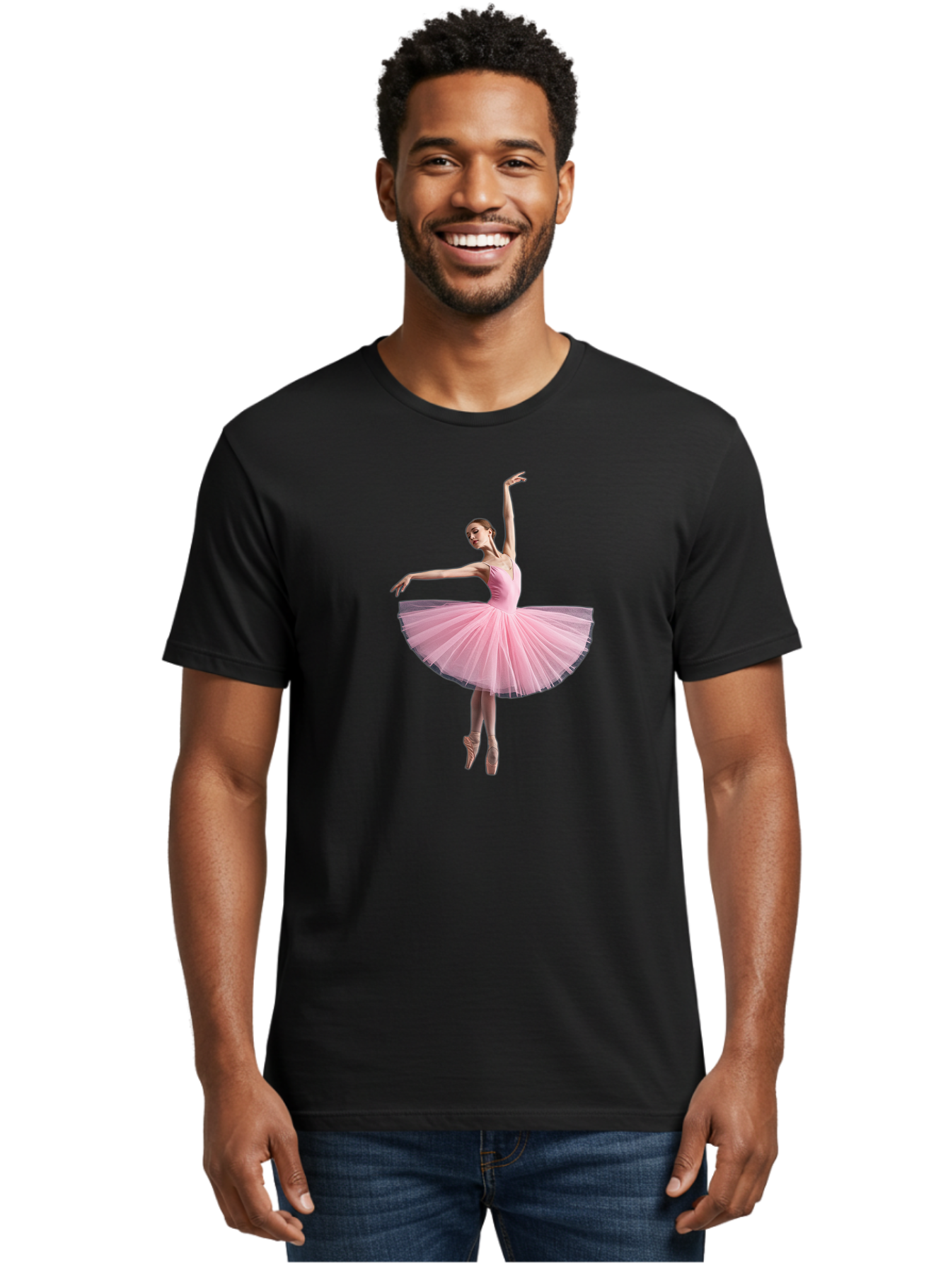 Ballerina-In-Pink-Tutu Men'S Graphic Tee, 100% Cotton, Comfortable Casual Summer Wear, Machine Washable, Vintage Camera, Old Camera, Antique Camera, Black Camera, Classic Photography, Photography Equipment, Nostalgic Device, Film Camera, Bak023