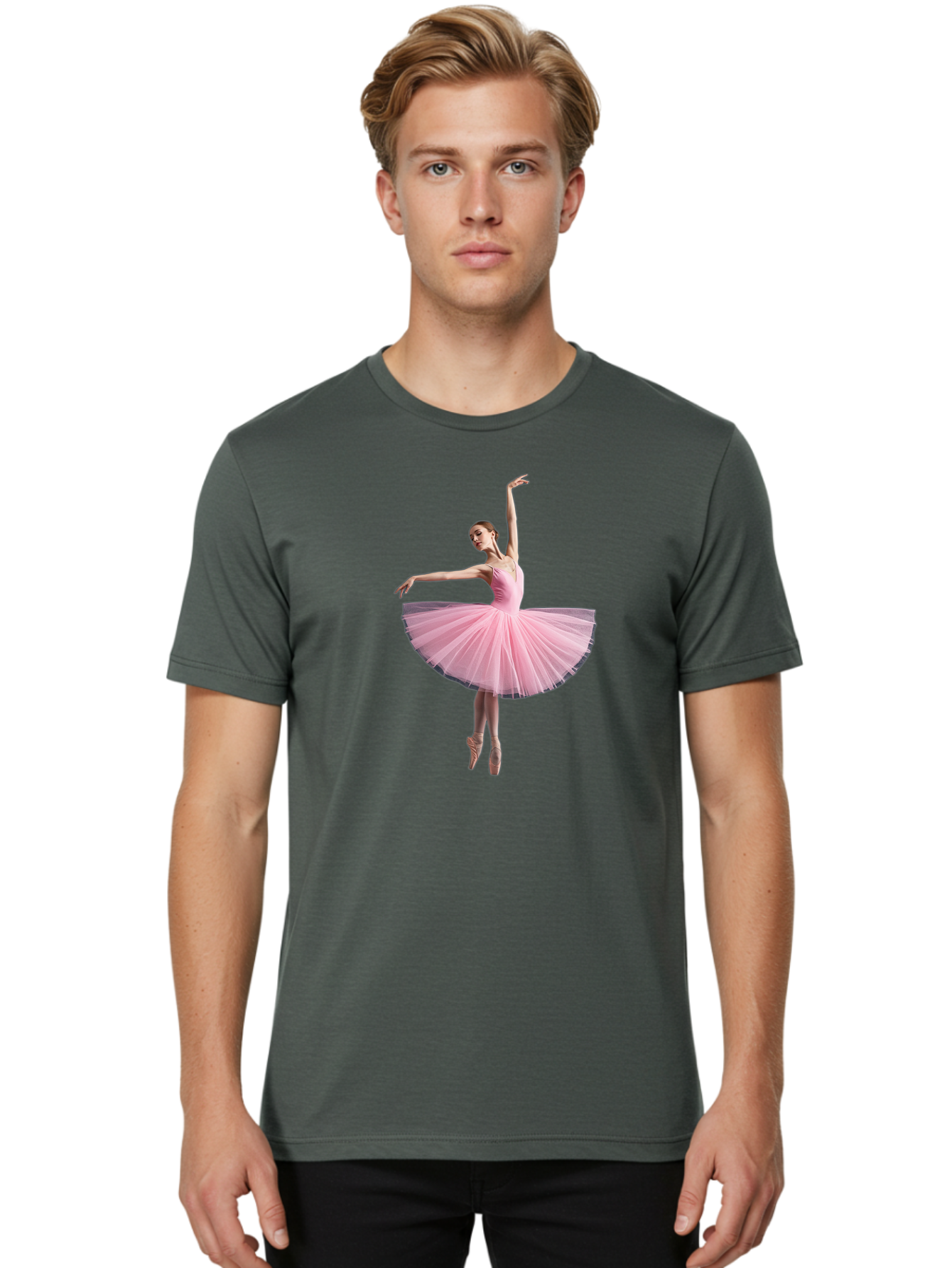 Ballerina-In-Pink-Tutu Men'S Graphic Tee, 100% Cotton, Comfortable Casual Summer Wear, Machine Washable, Vintage Camera, Old Camera, Antique Camera, Black Camera, Classic Photography, Photography Equipment, Nostalgic Device, Film Camera, Bak023