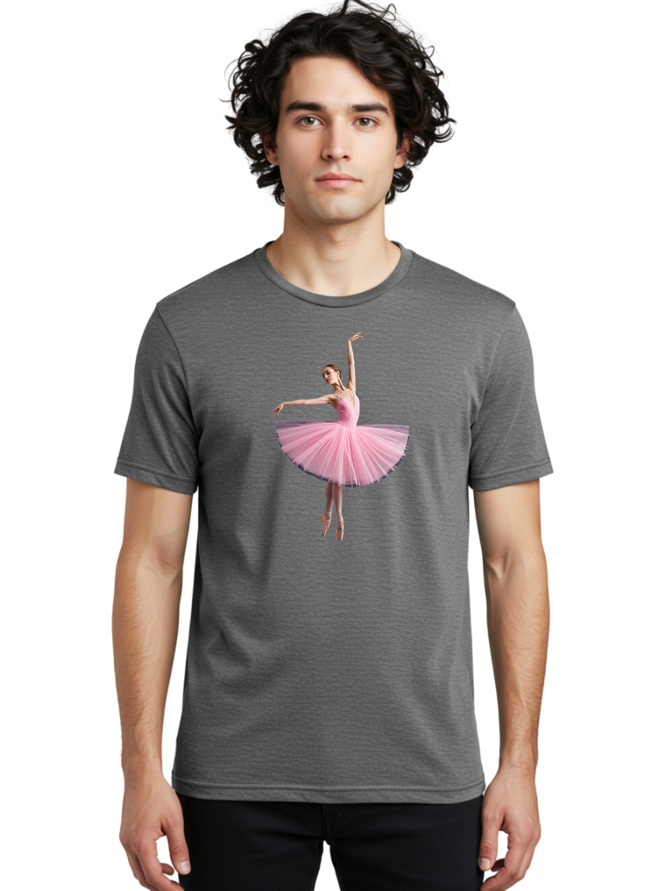 Ballerina-In-Pink-Tutu Men'S Graphic Tee, 100% Cotton, Comfortable Casual Summer Wear, Machine Washable, Vintage Camera, Old Camera, Antique Camera, Black Camera, Classic Photography, Photography Equipment, Nostalgic Device, Film Camera, Bak023