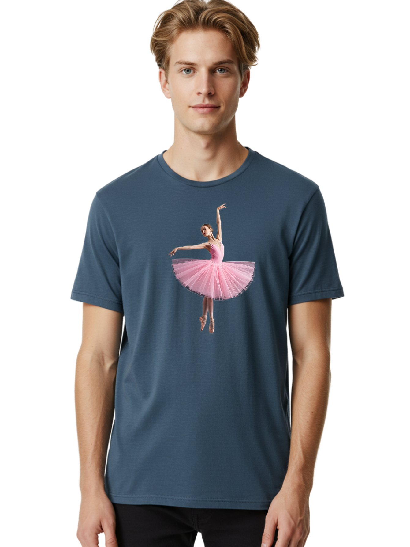 Ballerina-In-Pink-Tutu Men'S Graphic Tee, 100% Cotton, Comfortable Casual Summer Wear, Machine Washable, Vintage Camera, Old Camera, Antique Camera, Black Camera, Classic Photography, Photography Equipment, Nostalgic Device, Film Camera, Bak023
