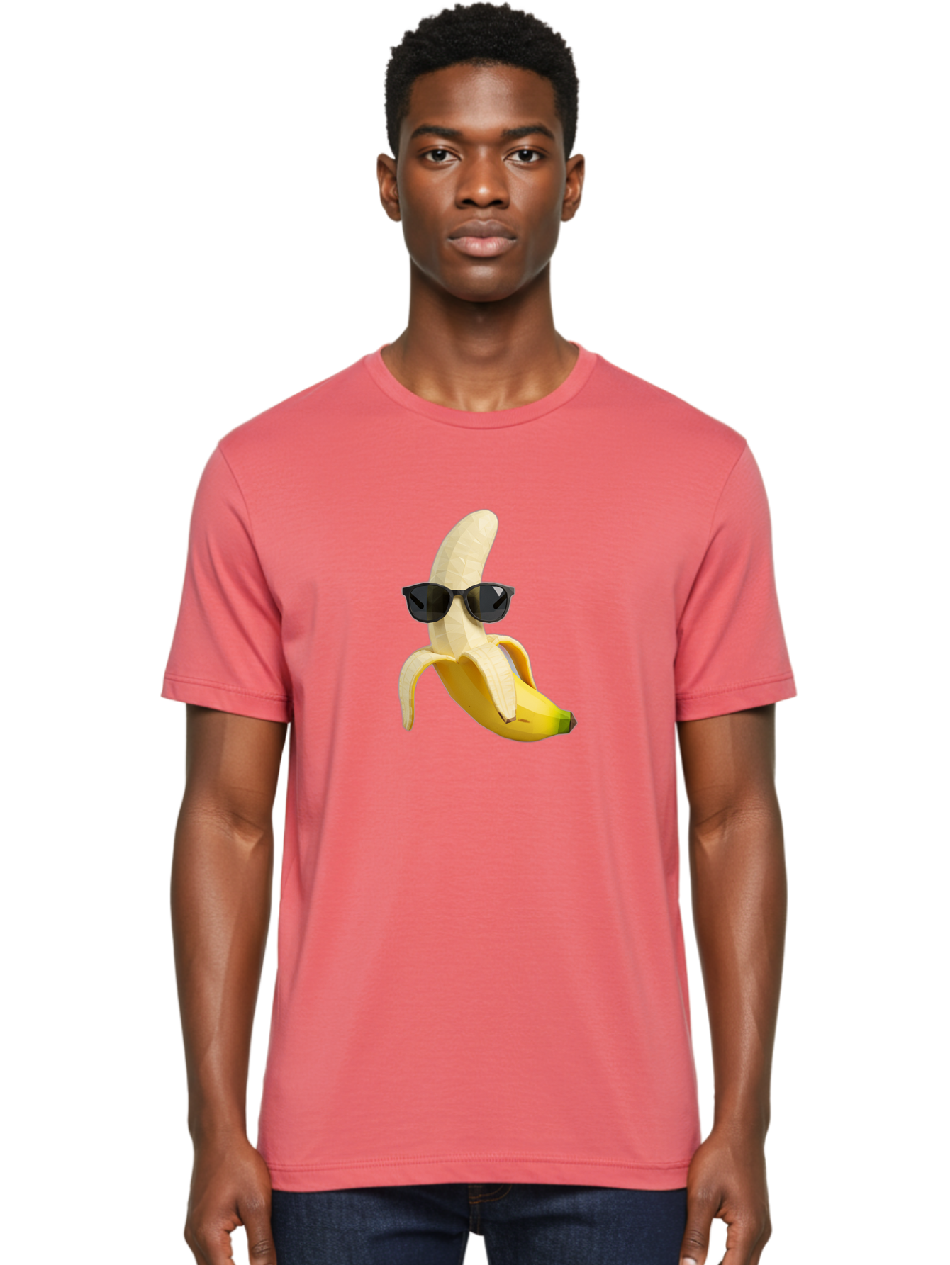 Banana-Man-Wearing-Sunglasses Men'S Graphic Tee, 100% Cotton, Comfortable Casual Summer Wear, Machine Washable, Vintage Camera, Old Camera, Antique Camera, Black Camera, Classic Photography, Photography Equipment, Nostalgic Device, Bak028