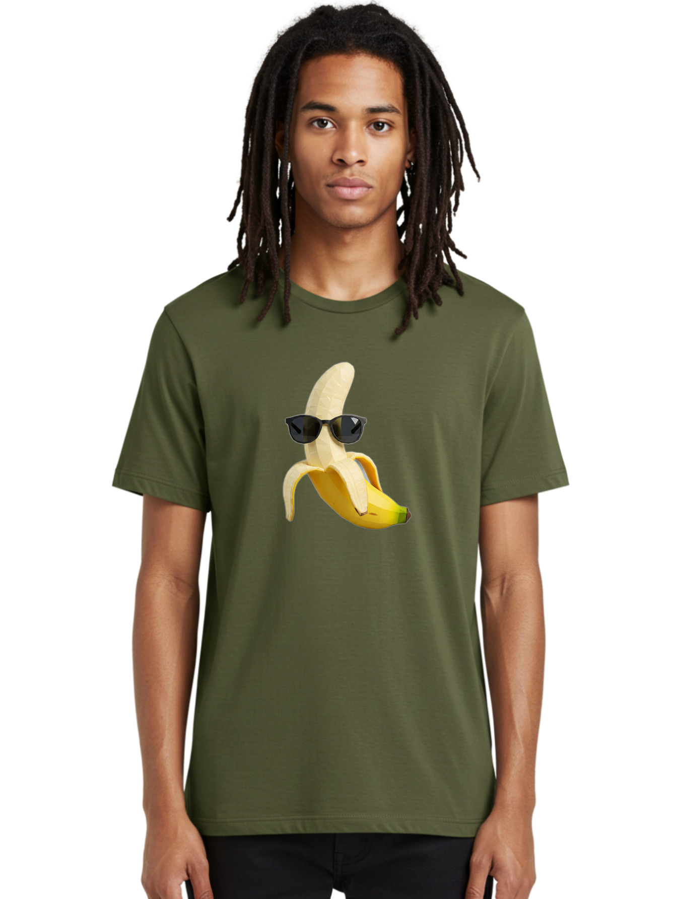 Banana-Man-Wearing-Sunglasses Men'S Graphic Tee, 100% Cotton, Comfortable Casual Summer Wear, Machine Washable, Vintage Camera, Old Camera, Antique Camera, Black Camera, Classic Photography, Photography Equipment, Nostalgic Device, Bak028