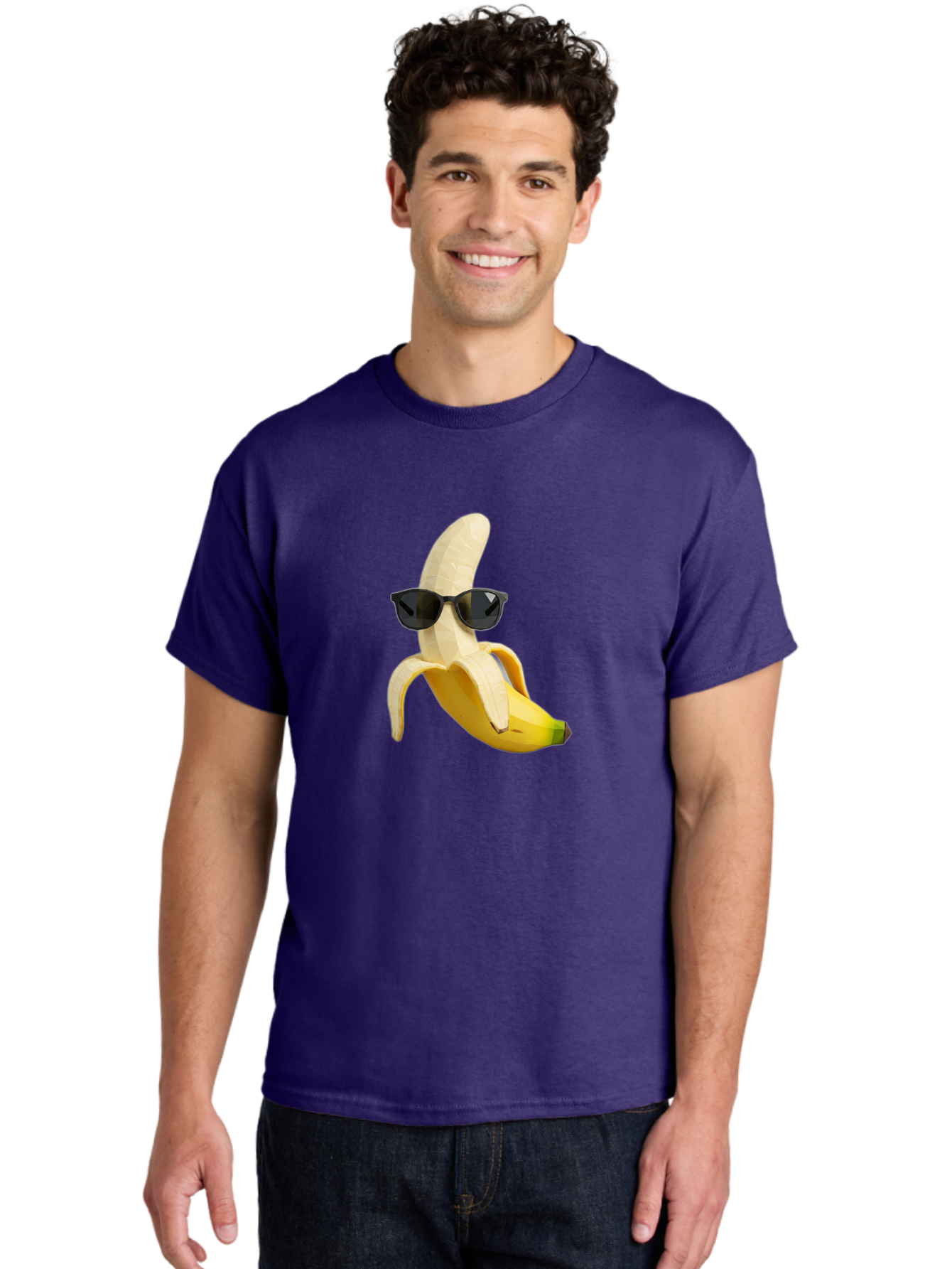 Banana-Man-Wearing-Sunglasses Men'S Graphic Tee, 100% Cotton, Comfortable Casual Summer Wear, Machine Washable, Vintage Camera, Old Camera, Antique Camera, Black Camera, Classic Photography, Photography Equipment, Nostalgic Device, Bak028