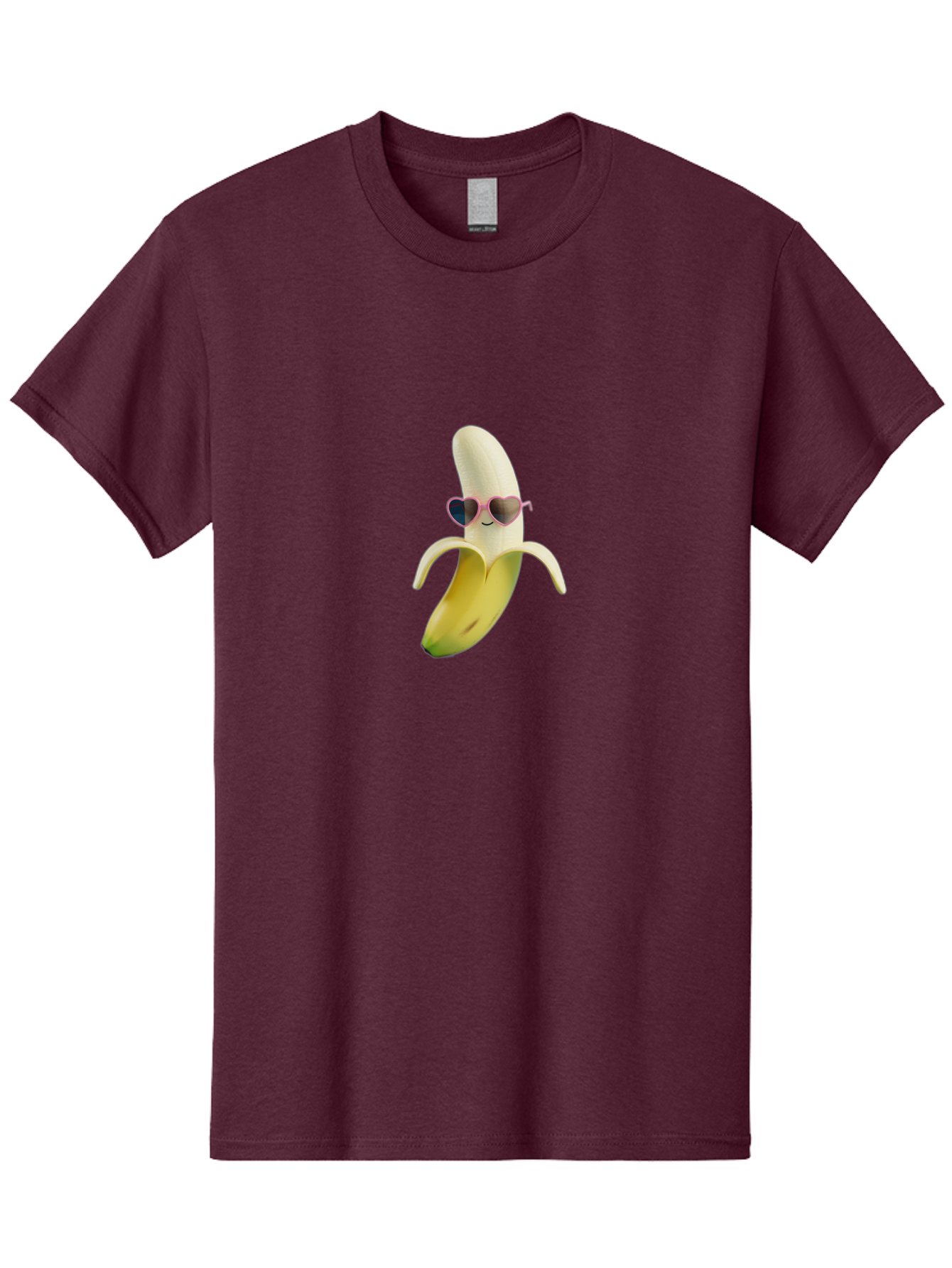 Banana-With-Heart-Shaped-Sunglasses Men'S Graphic Tee, 100% Cotton, Comfortable Casual Summer Wear, Machine Washable, Vintage Camera, Old Camera, Antique Camera, Black Camera, Classic Photography, Photography Equipment, Nostalgic Device, Bak030