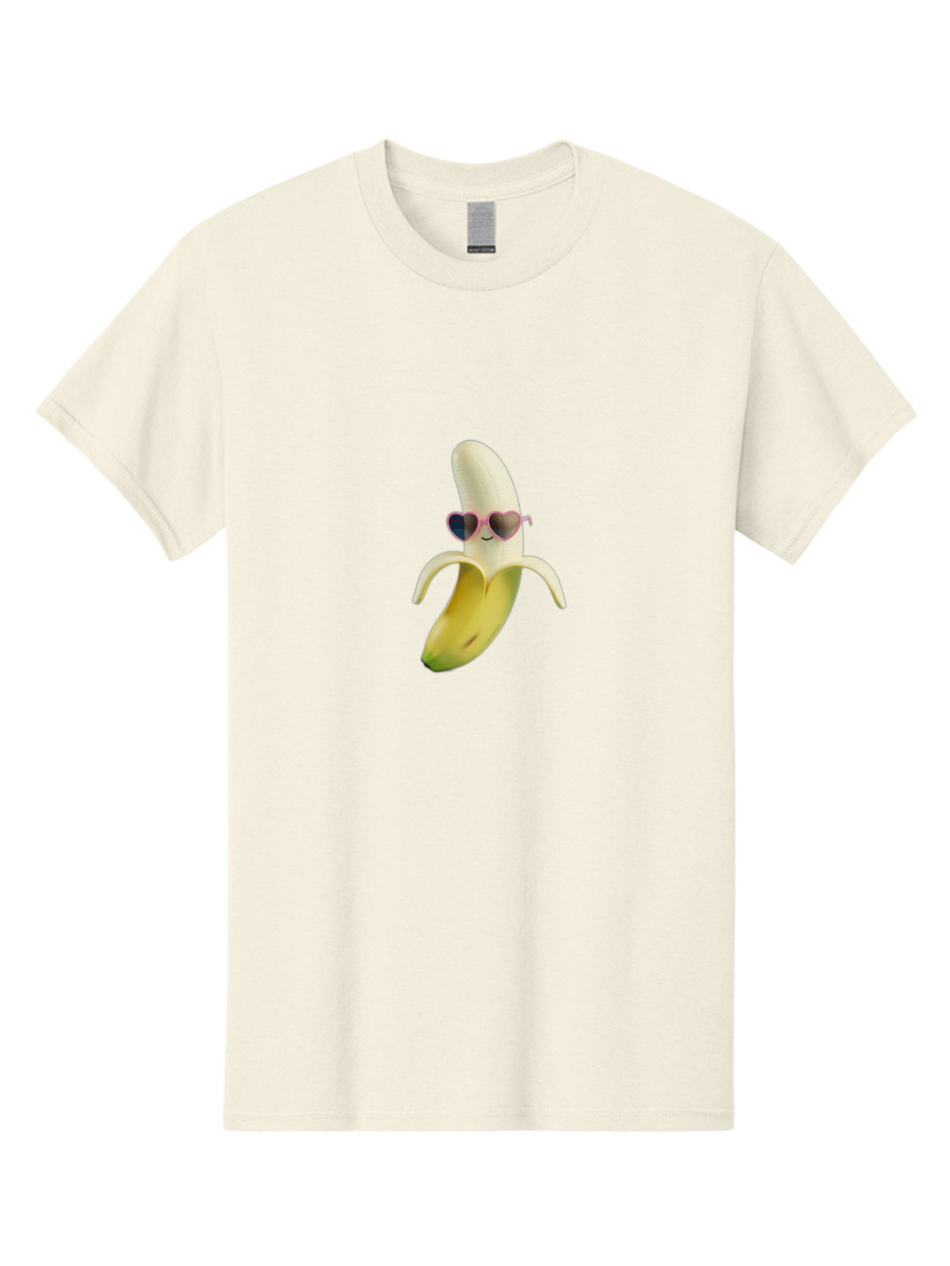 Banana-With-Heart-Shaped-Sunglasses Men'S Graphic Tee, 100% Cotton, Comfortable Casual Summer Wear, Machine Washable, Vintage Camera, Old Camera, Antique Camera, Black Camera, Classic Photography, Photography Equipment, Nostalgic Device, Bak030