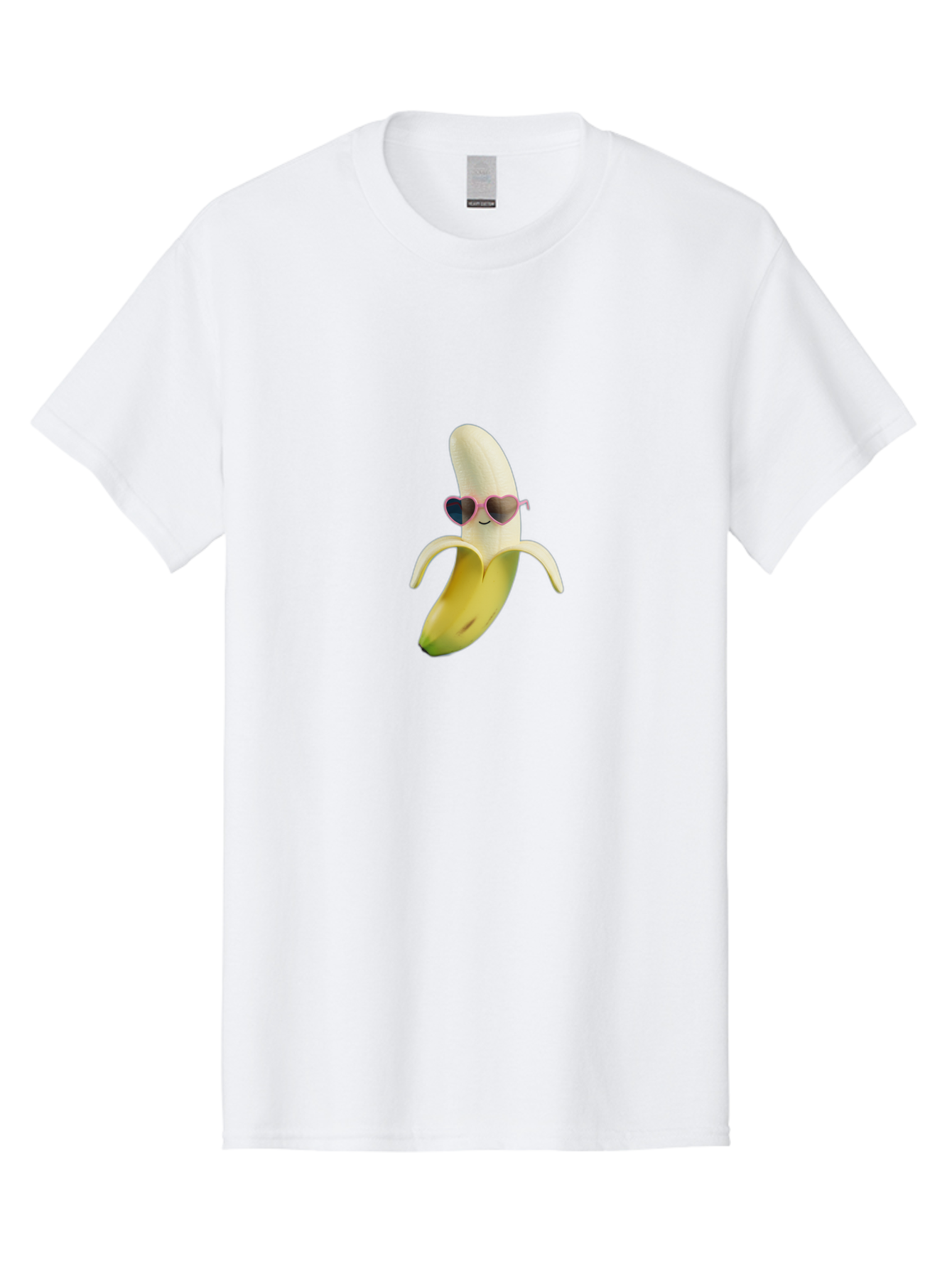 Banana-With-Heart-Shaped-Sunglasses Men'S Graphic Tee, 100% Cotton, Comfortable Casual Summer Wear, Machine Washable, Vintage Camera, Old Camera, Antique Camera, Black Camera, Classic Photography, Photography Equipment, Nostalgic Device, Bak030