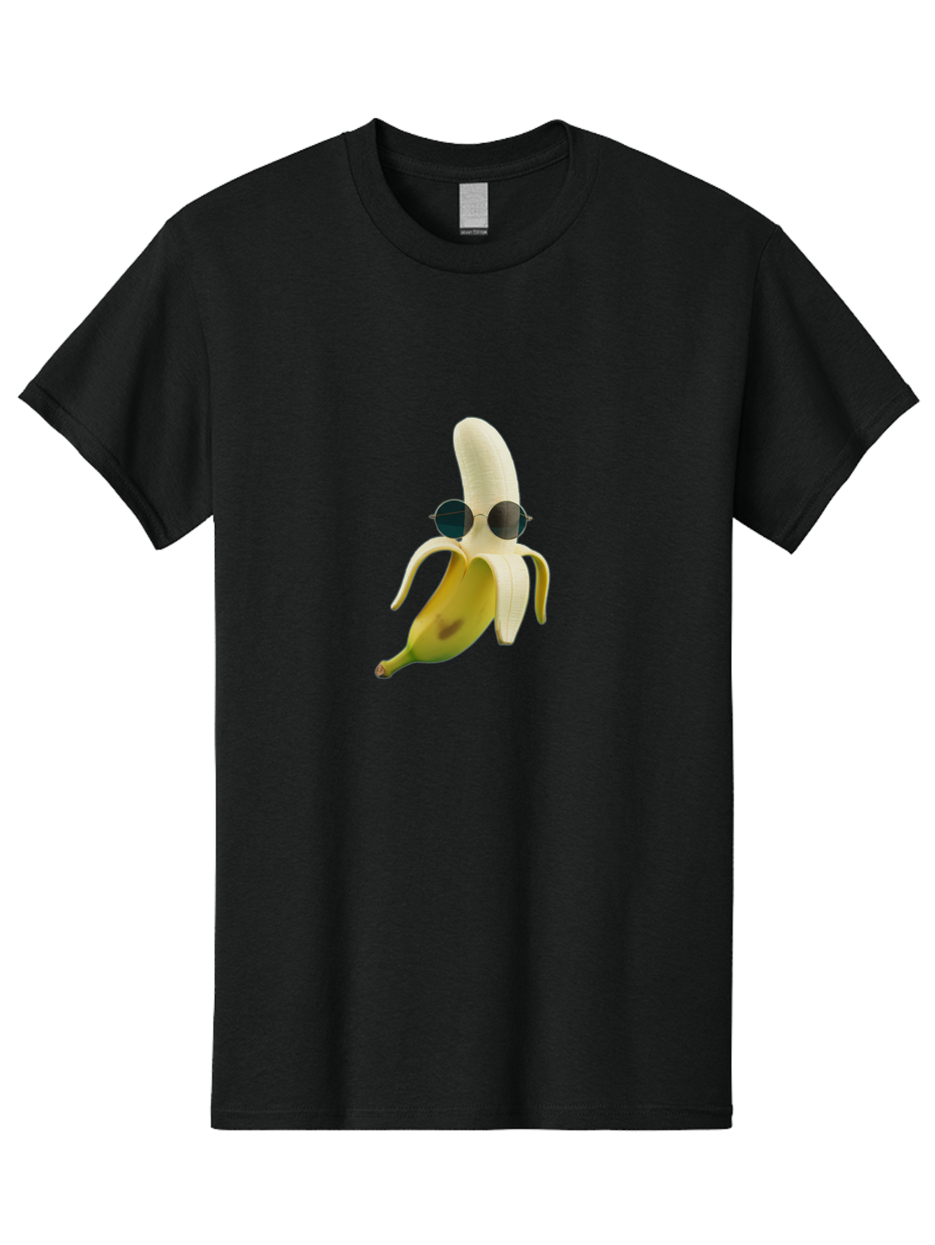 Banana-With-Sunglasses-1 Men'S Graphic Tee, 100% Cotton, Comfortable Casual Summer Wear, Machine Washable, Vintage Camera, Old Camera, Antique Camera, Black Camera, Classic Photography, Photography Equipment, Nostalgic Device, Film Camera, Bak031