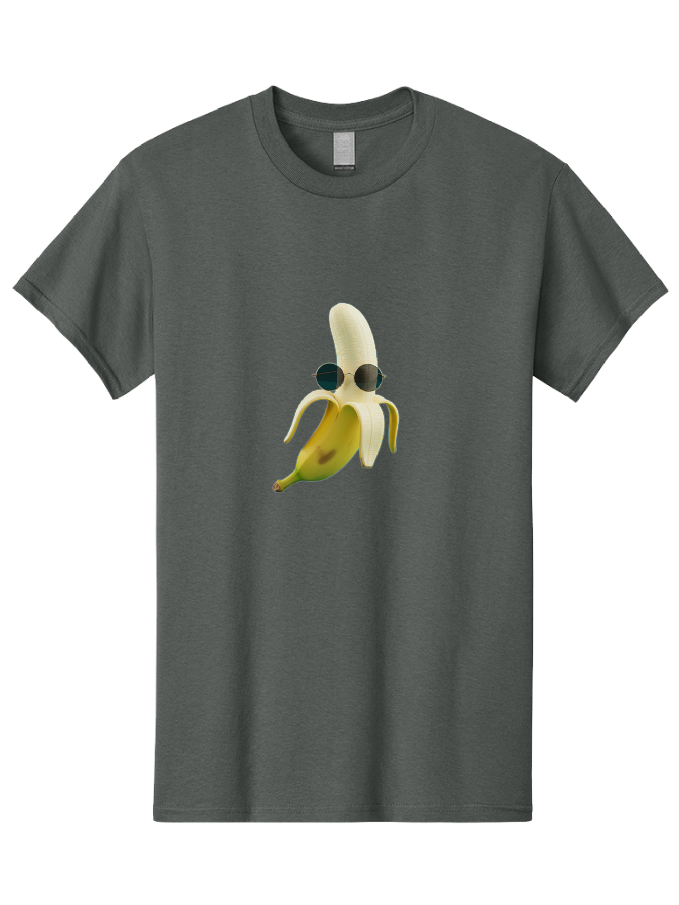 Banana-With-Sunglasses-1 Men'S Graphic Tee, 100% Cotton, Comfortable Casual Summer Wear, Machine Washable, Vintage Camera, Old Camera, Antique Camera, Black Camera, Classic Photography, Photography Equipment, Nostalgic Device, Film Camera, Bak031