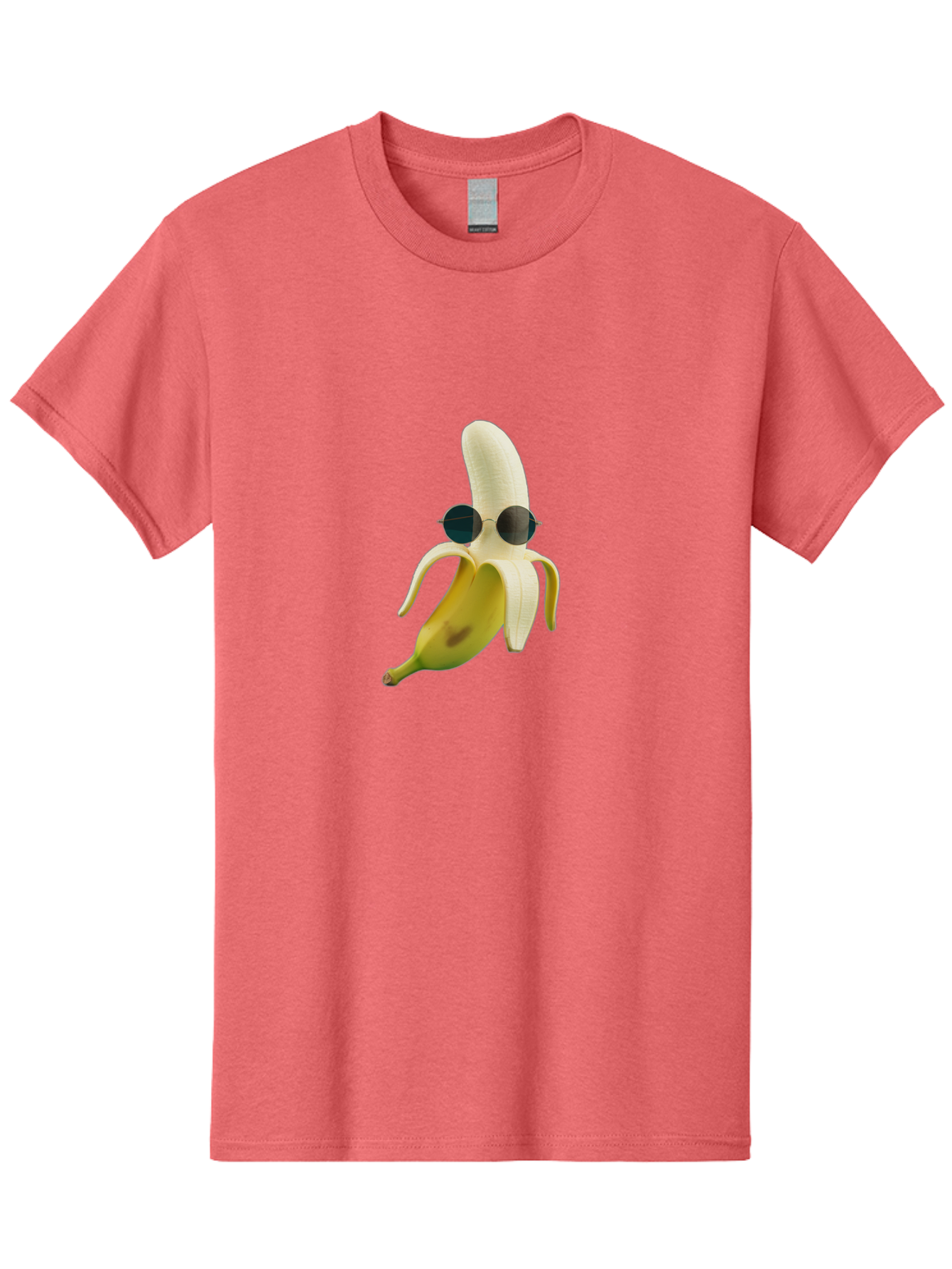Banana-With-Sunglasses-1 Men'S Graphic Tee, 100% Cotton, Comfortable Casual Summer Wear, Machine Washable, Vintage Camera, Old Camera, Antique Camera, Black Camera, Classic Photography, Photography Equipment, Nostalgic Device, Film Camera, Bak031