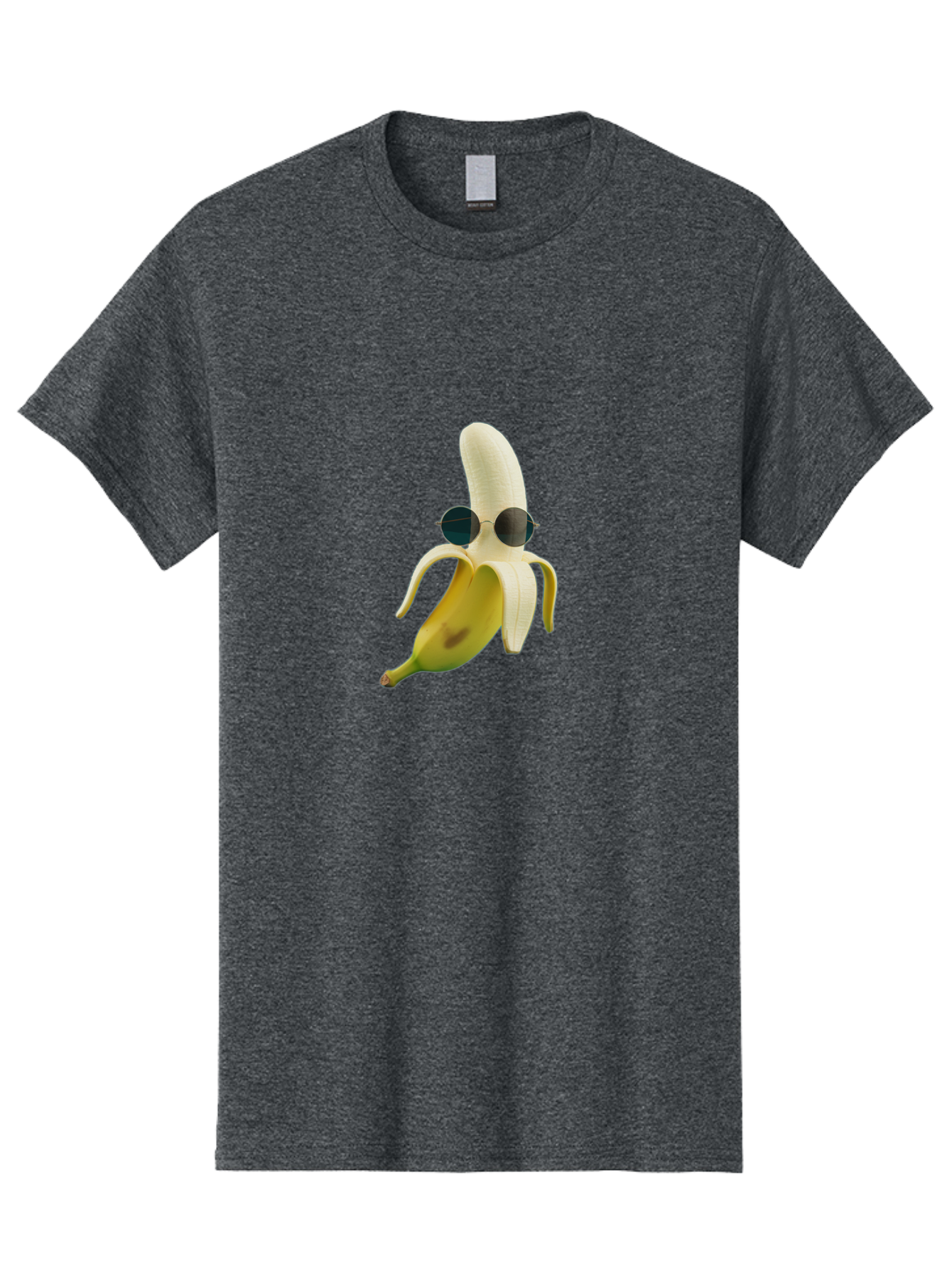 Banana-With-Sunglasses-1 Men'S Graphic Tee, 100% Cotton, Comfortable Casual Summer Wear, Machine Washable, Vintage Camera, Old Camera, Antique Camera, Black Camera, Classic Photography, Photography Equipment, Nostalgic Device, Film Camera, Bak031