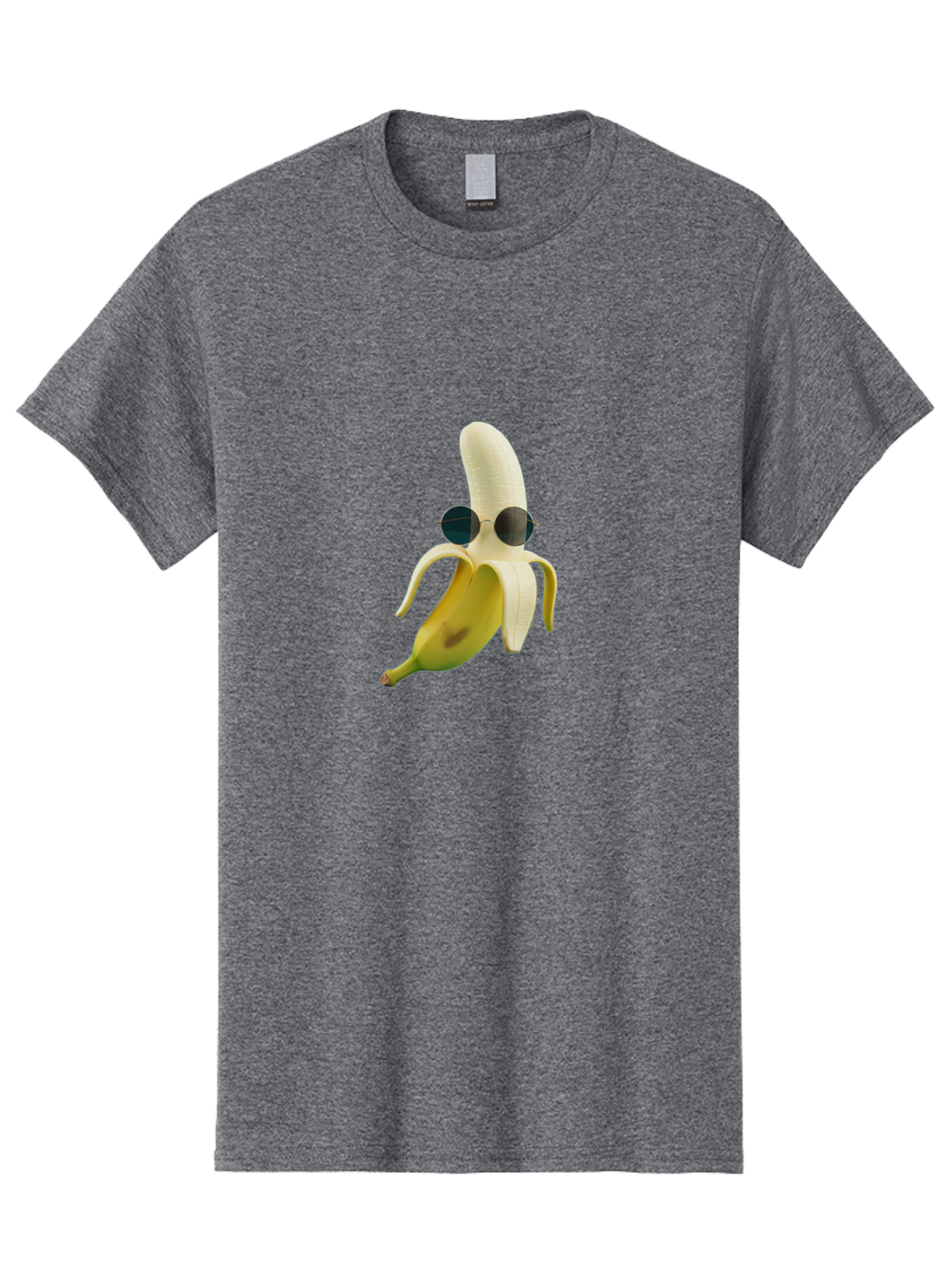 Banana-With-Sunglasses-1 Men'S Graphic Tee, 100% Cotton, Comfortable Casual Summer Wear, Machine Washable, Vintage Camera, Old Camera, Antique Camera, Black Camera, Classic Photography, Photography Equipment, Nostalgic Device, Film Camera, Bak031