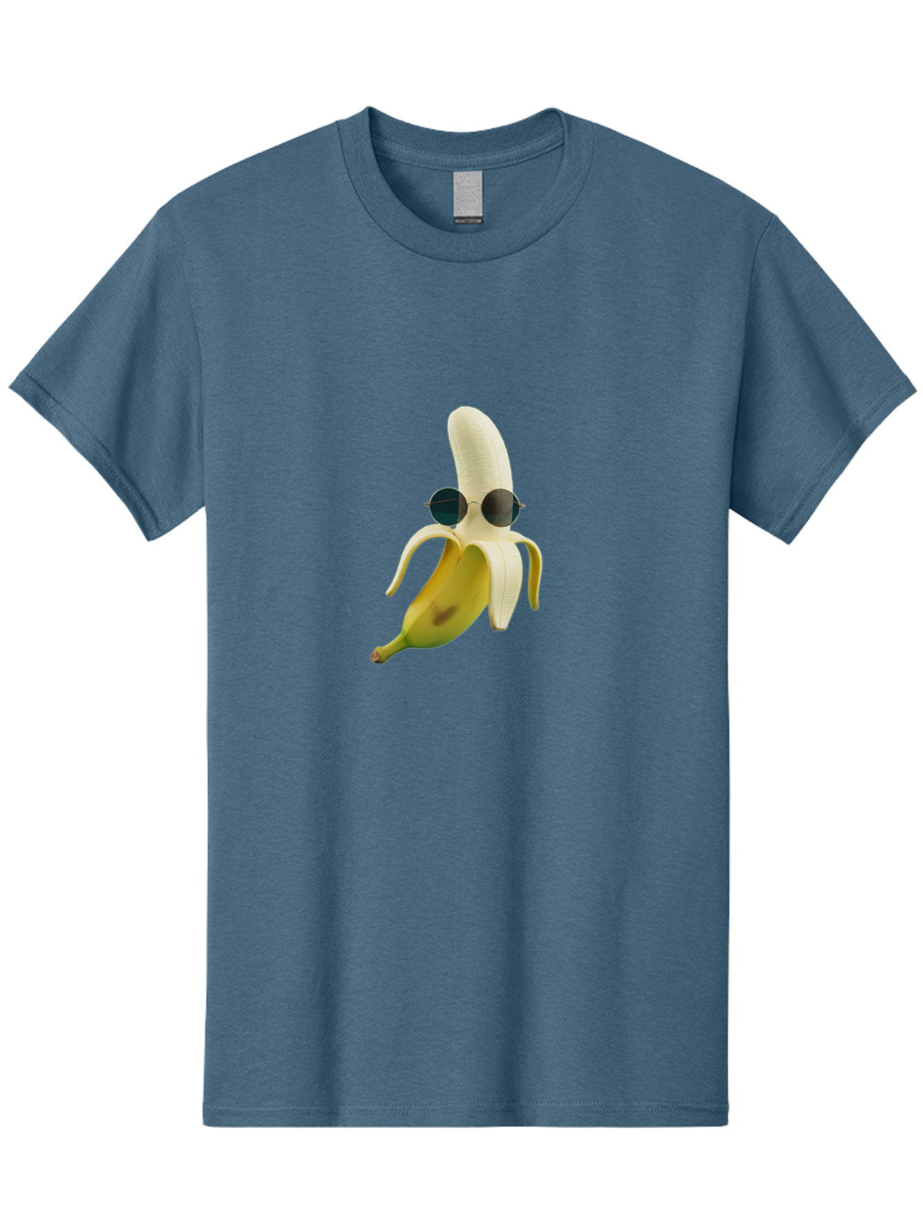 Banana-With-Sunglasses-1 Men'S Graphic Tee, 100% Cotton, Comfortable Casual Summer Wear, Machine Washable, Vintage Camera, Old Camera, Antique Camera, Black Camera, Classic Photography, Photography Equipment, Nostalgic Device, Film Camera, Bak031