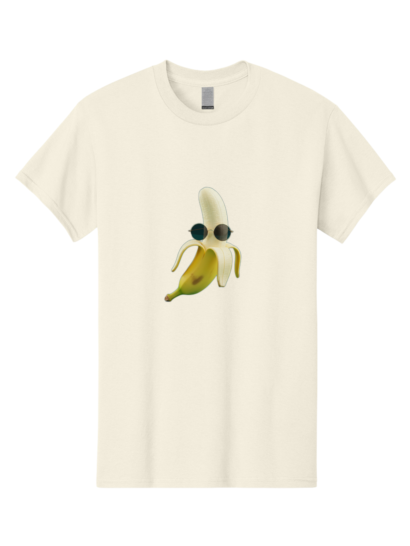 Banana-With-Sunglasses-1 Men'S Graphic Tee, 100% Cotton, Comfortable Casual Summer Wear, Machine Washable, Vintage Camera, Old Camera, Antique Camera, Black Camera, Classic Photography, Photography Equipment, Nostalgic Device, Film Camera, Bak031