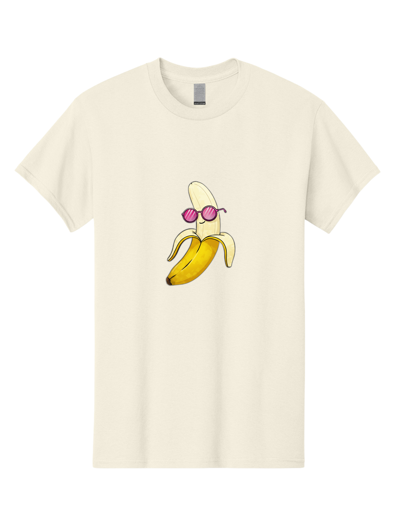 Banana-With-Sunglasses-2 Men'S Graphic Tee, 100% Cotton, Comfortable Casual Summer Wear, Machine Washable, Vintage Camera, Old Camera, Antique Camera, Black Camera, Classic Photography, Photography Equipment, Nostalgic Device, Film Camera, Bak032