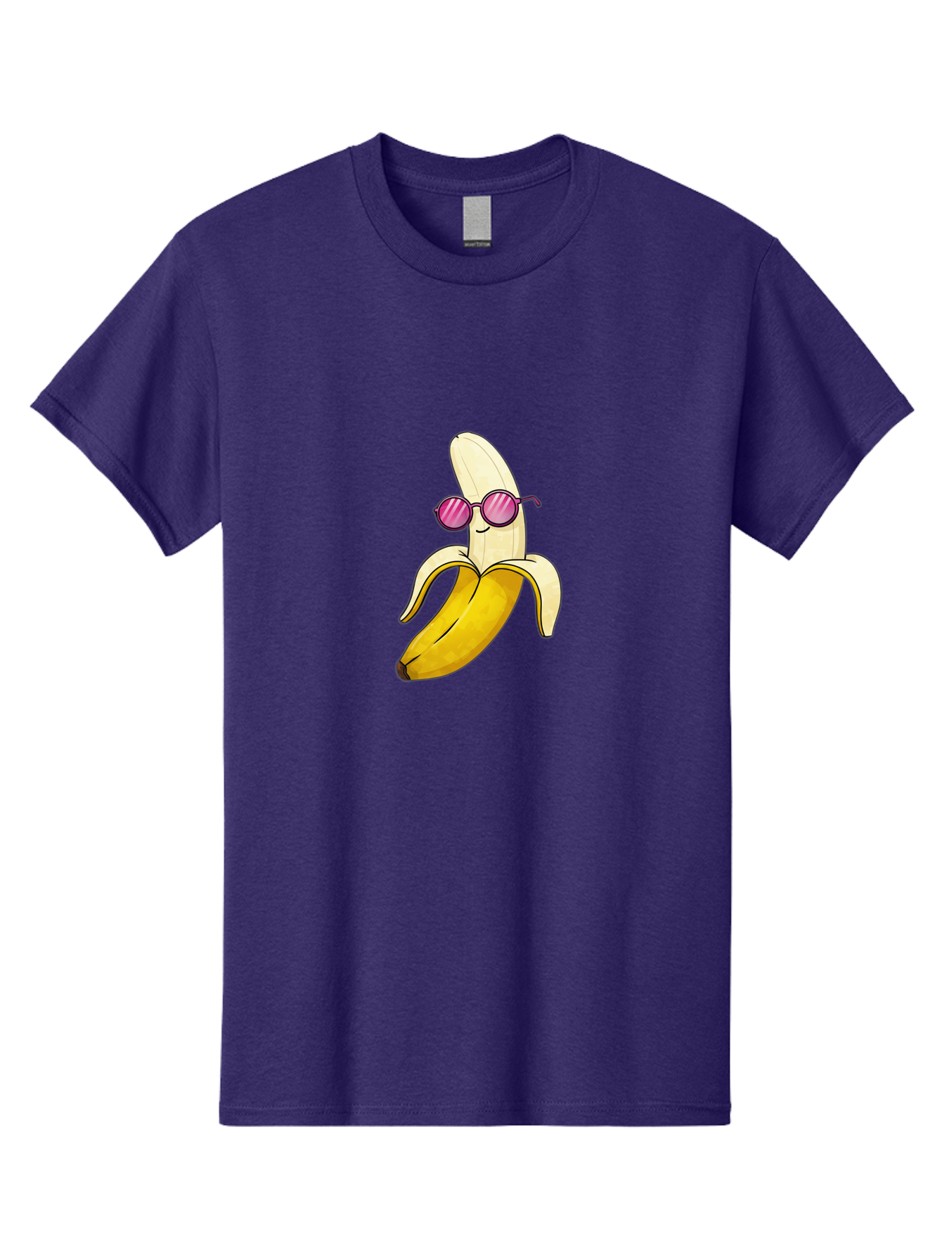 Banana-With-Sunglasses-2 Men'S Graphic Tee, 100% Cotton, Comfortable Casual Summer Wear, Machine Washable, Vintage Camera, Old Camera, Antique Camera, Black Camera, Classic Photography, Photography Equipment, Nostalgic Device, Film Camera, Bak032