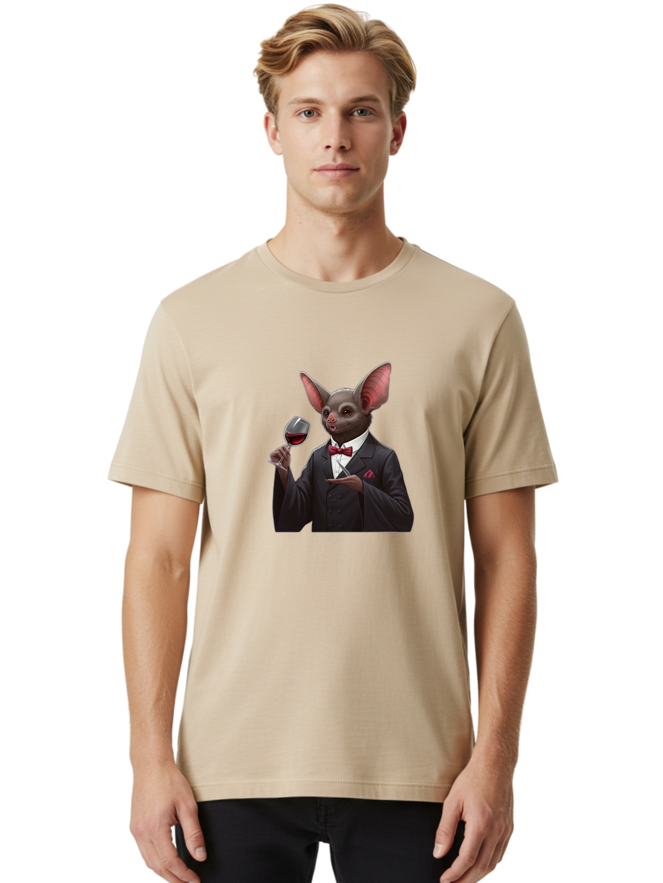 Bat-In-Suit Men'S Graphic Tee, 100% Cotton, Comfortable Casual Summer Wear, Machine Washable, Vintage Camera, Old Camera, Antique Camera, Black Camera, Classic Photography, Photography Equipment, Nostalgic Device, Film Camera, Camera Art Bak034