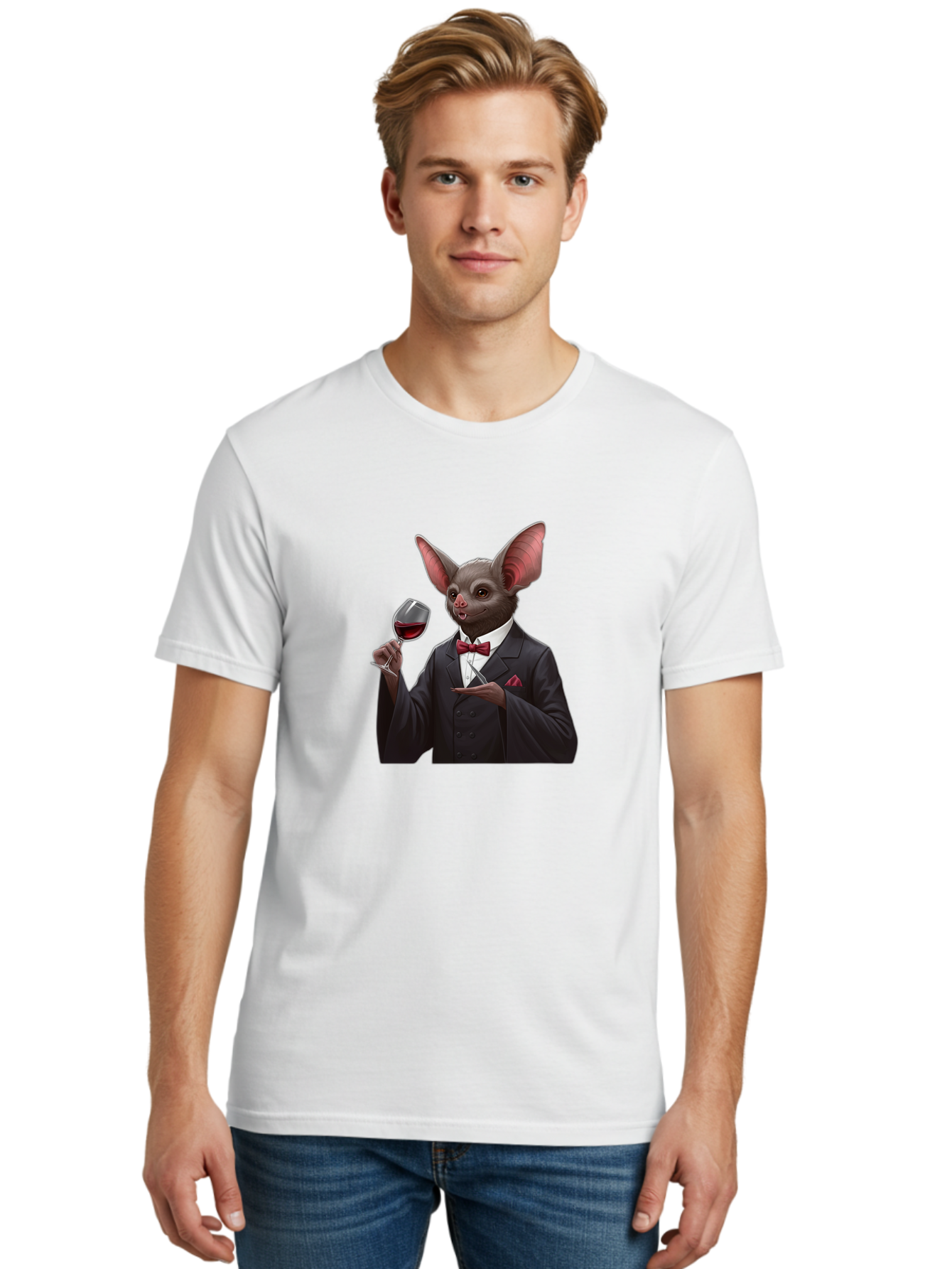 Bat-In-Suit Men'S Graphic Tee, 100% Cotton, Comfortable Casual Summer Wear, Machine Washable, Vintage Camera, Old Camera, Antique Camera, Black Camera, Classic Photography, Photography Equipment, Nostalgic Device, Film Camera, Camera Art Bak034