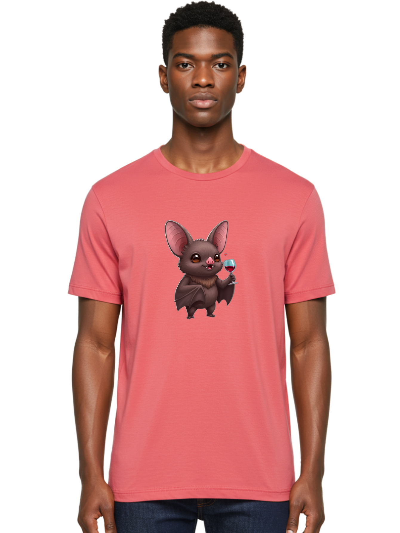 Bat-With-Wine-Glass Men'S Graphic Tee, 100% Cotton, Comfortable Casual Summer Wear, Machine Washable, Vintage Camera, Old Camera, Antique Camera, Black Camera, Classic Photography, Photography Equipment, Nostalgic Device, Film Camera, Bak035
