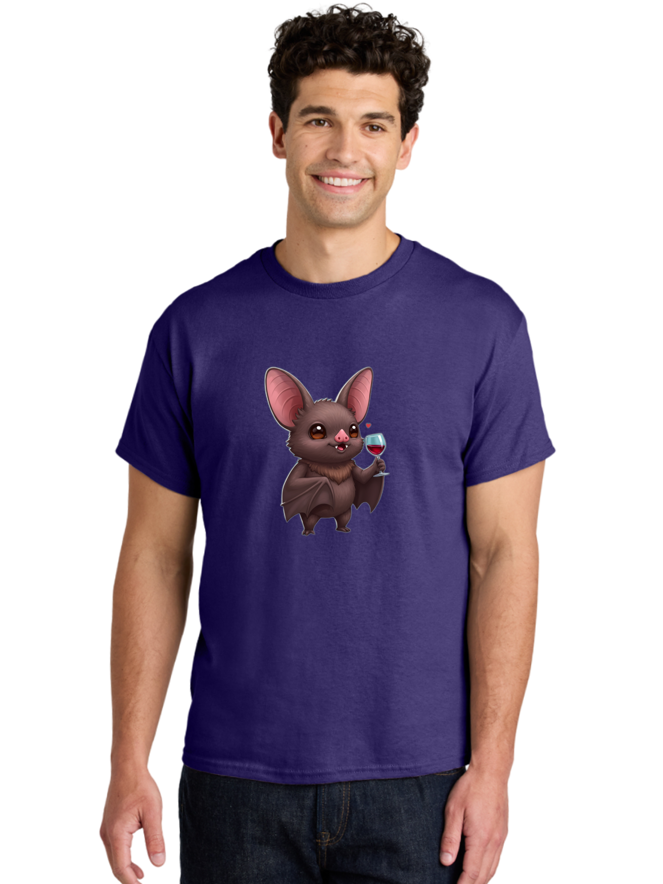 Bat-With-Wine-Glass Men'S Graphic Tee, 100% Cotton, Comfortable Casual Summer Wear, Machine Washable, Vintage Camera, Old Camera, Antique Camera, Black Camera, Classic Photography, Photography Equipment, Nostalgic Device, Film Camera, Bak035