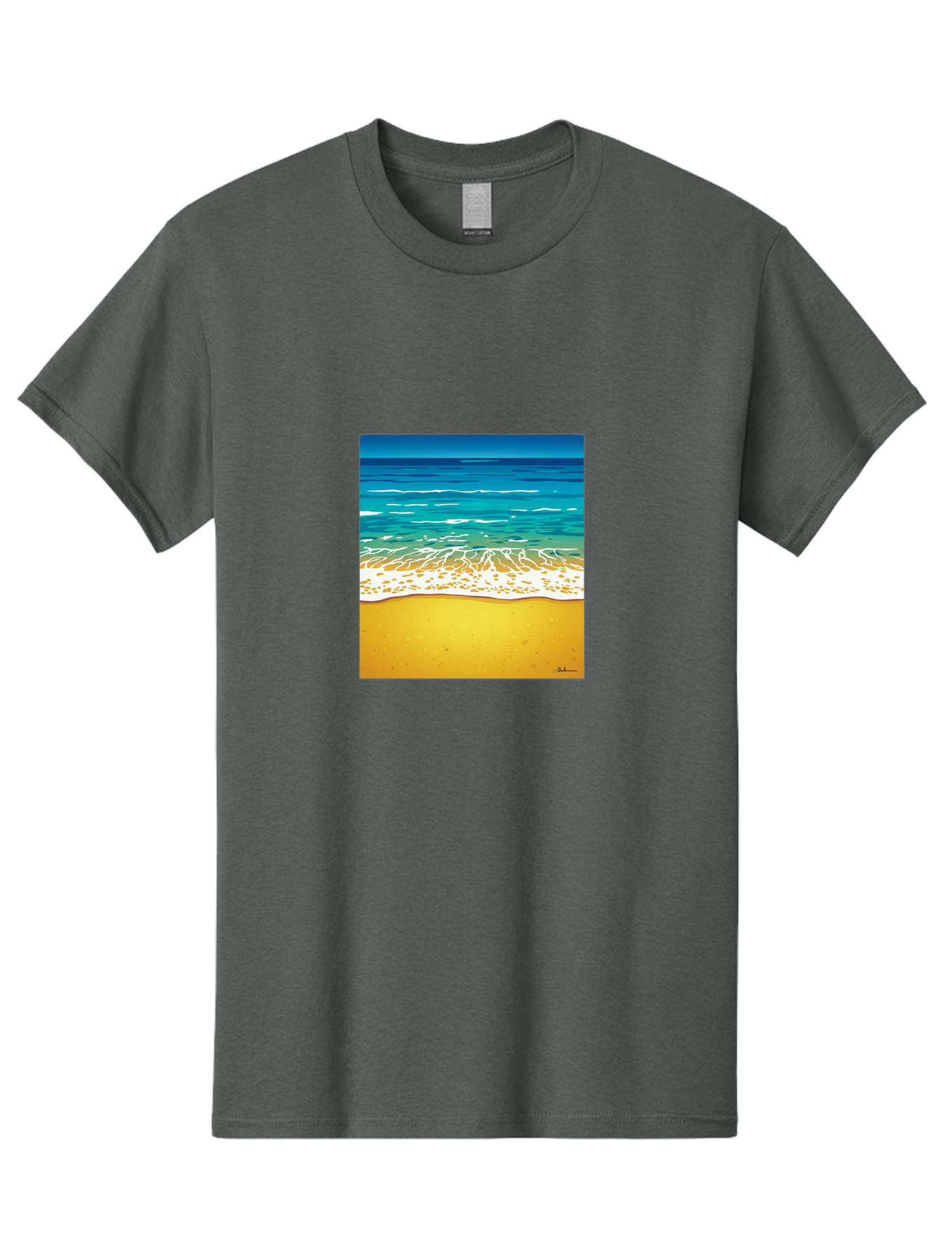 Beach-Scene Men'S Graphic Tee, 100% Cotton, Comfortable Casual Summer Wear, Machine Washable, Vintage Camera, Old Camera, Antique Camera, Black Camera, Classic Photography, Photography Equipment, Nostalgic Device, Film Camera, Camera Art Bak038