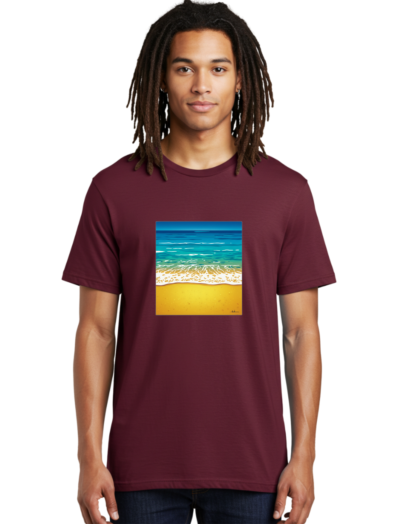 Beach-Scene Men'S Graphic Tee, 100% Cotton, Comfortable Casual Summer Wear, Machine Washable, Vintage Camera, Old Camera, Antique Camera, Black Camera, Classic Photography, Photography Equipment, Nostalgic Device, Film Camera, Camera Art Bak038