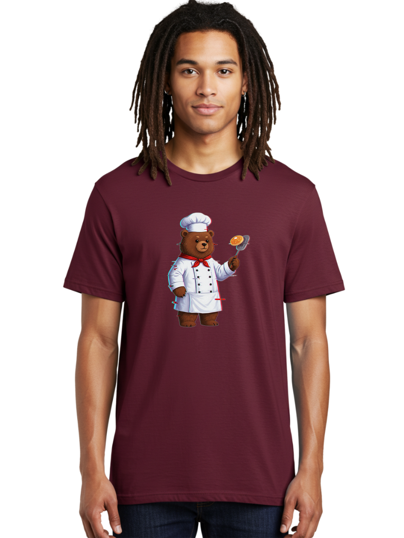Bear-Chef Men'S Graphic Tee, 100% Cotton, Comfortable Casual Summer Wear, Machine Washable, Vintage Camera, Old Camera, Antique Camera, Black Camera, Classic Photography, Photography Equipment, Nostalgic Device, Film Camera, Camera Art Bak039
