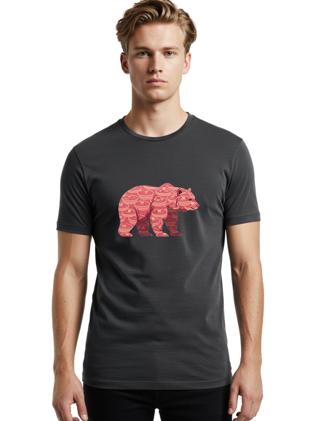 Bear-Coin Men'S Graphic Tee, 100% Cotton, Comfortable Casual Summer Wear, Machine Washable, Vintage Camera, Old Camera, Antique Camera, Black Camera, Classic Photography, Photography Equipment, Nostalgic Device, Film Camera, Camera Art Bak040