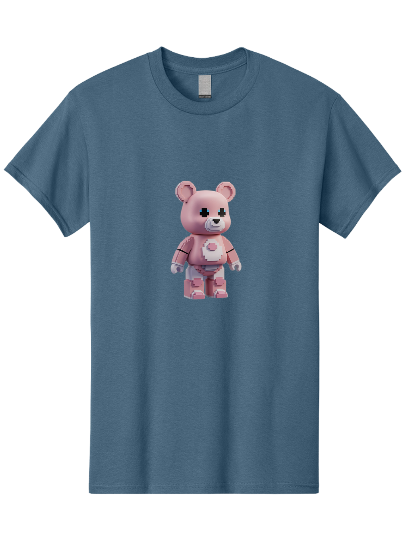 Bearbrick-2 Men'S Graphic Tee, 100% Cotton, Comfortable Casual Summer Wear, Machine Washable, Vintage Camera, Old Camera, Antique Camera, Black Camera, Classic Photography, Photography Equipment, Nostalgic Device, Film Camera, Camera Art Bak044