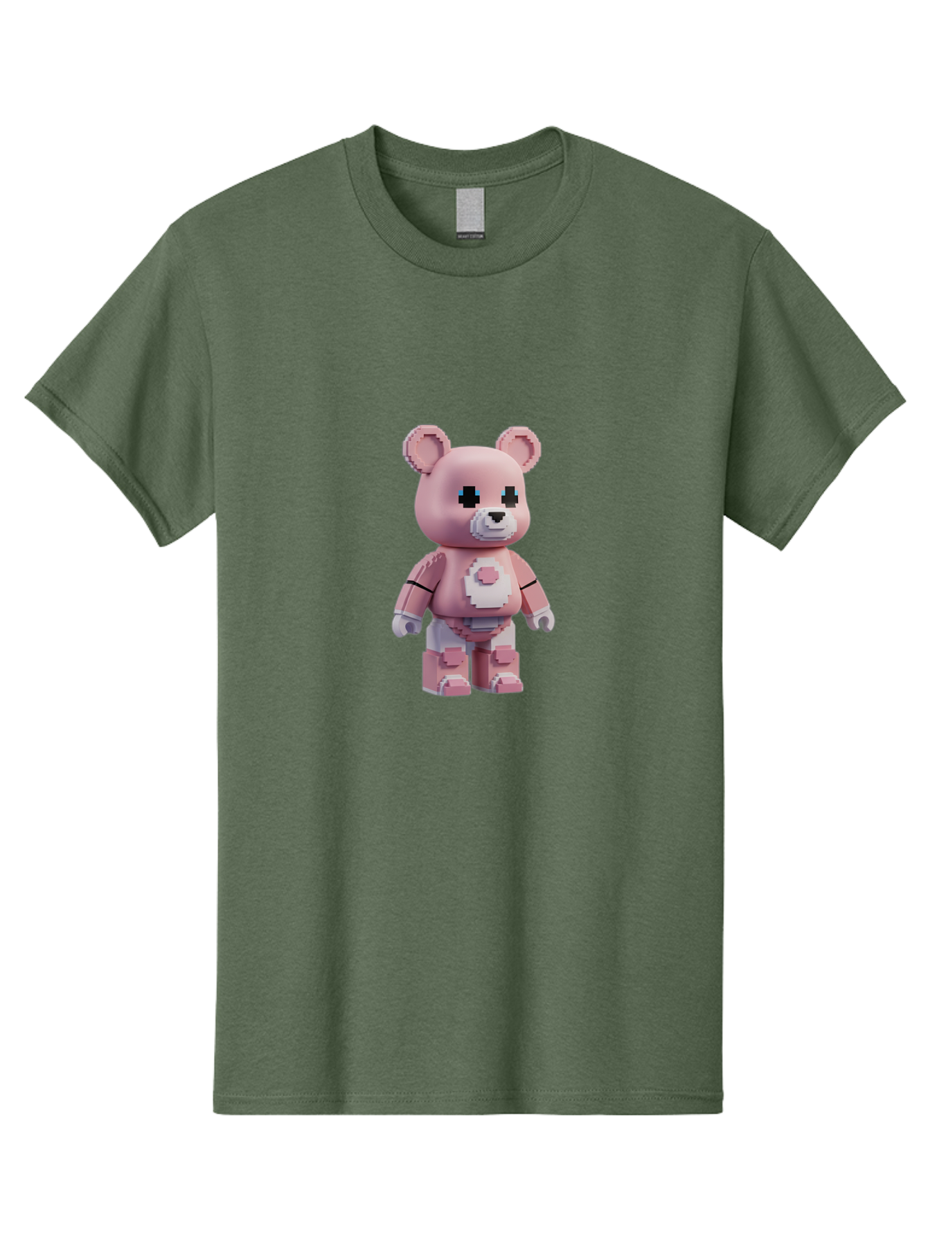 Bearbrick-2 Men'S Graphic Tee, 100% Cotton, Comfortable Casual Summer Wear, Machine Washable, Vintage Camera, Old Camera, Antique Camera, Black Camera, Classic Photography, Photography Equipment, Nostalgic Device, Film Camera, Camera Art Bak044