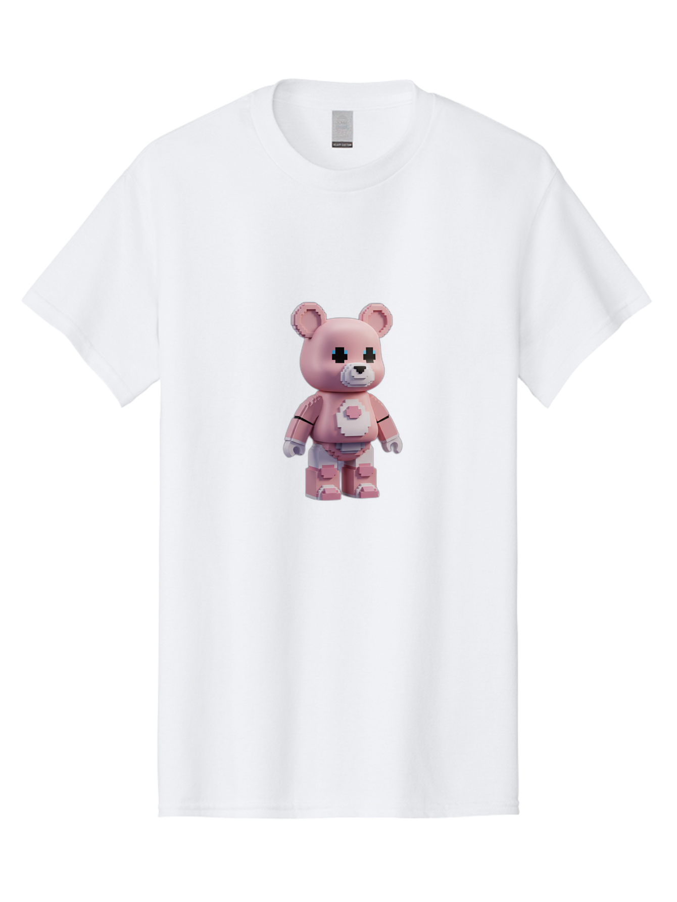 Bearbrick-2 Men'S Graphic Tee, 100% Cotton, Comfortable Casual Summer Wear, Machine Washable, Vintage Camera, Old Camera, Antique Camera, Black Camera, Classic Photography, Photography Equipment, Nostalgic Device, Film Camera, Camera Art Bak044
