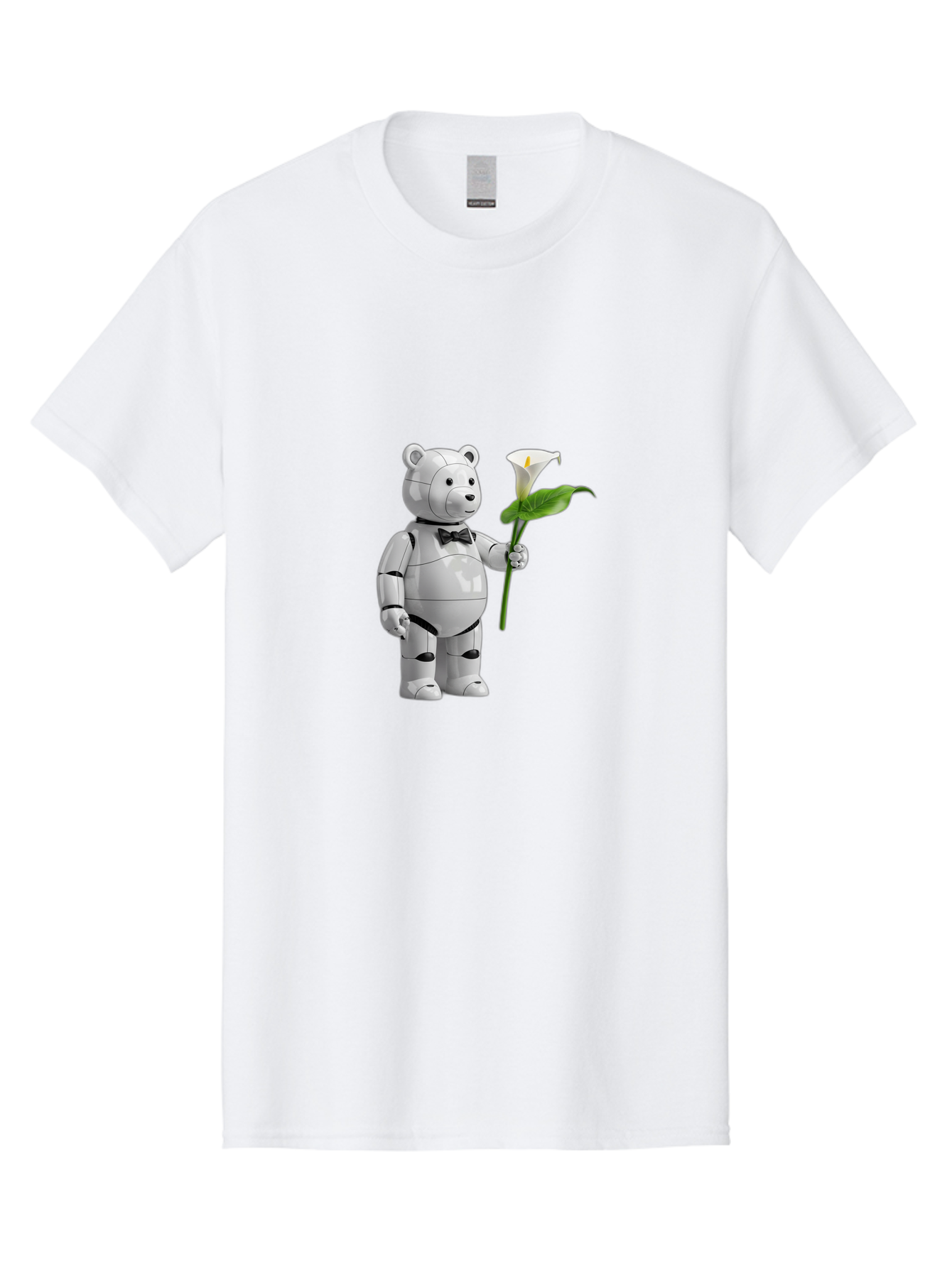 Bearbrick-Robot Men'S Graphic Tee, 100% Cotton, Comfortable Casual Summer Wear, Machine Washable, Vintage Camera, Old Camera, Antique Camera, Black Camera, Classic Photography, Photography Equipment, Nostalgic Device, Film Camera, Camera Art Bak045
