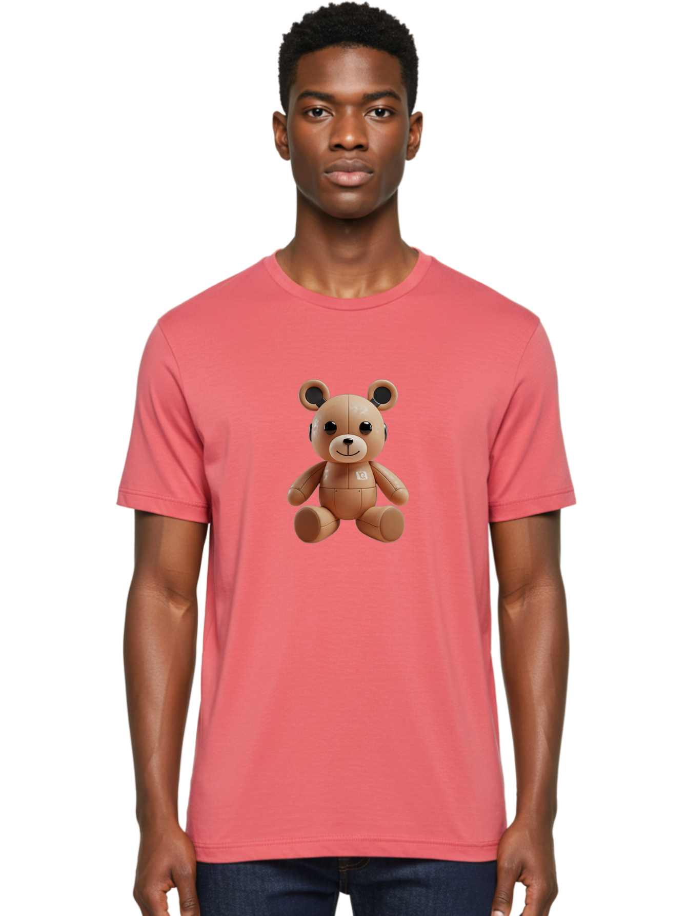 Bearbrick Men'S Graphic Tee, 100% Cotton, Comfortable Casual Summer Wear, Machine Washable, Vintage Camera, Old Camera, Antique Camera, Black Camera, Classic Photography, Photography Equipment, Nostalgic Device, Film Camera, Camera Art Bak046