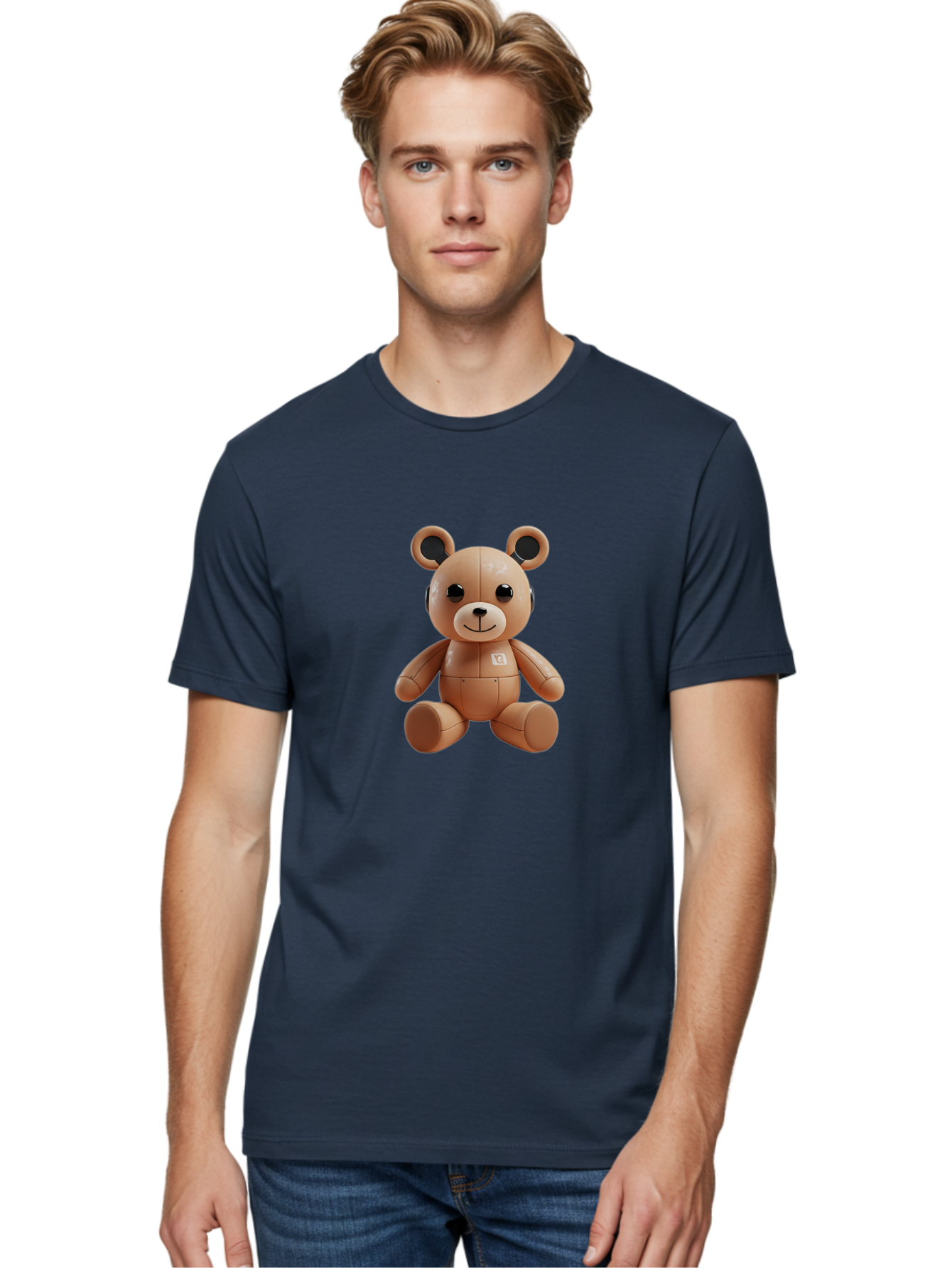 Bearbrick Men'S Graphic Tee, 100% Cotton, Comfortable Casual Summer Wear, Machine Washable, Vintage Camera, Old Camera, Antique Camera, Black Camera, Classic Photography, Photography Equipment, Nostalgic Device, Film Camera, Camera Art Bak046