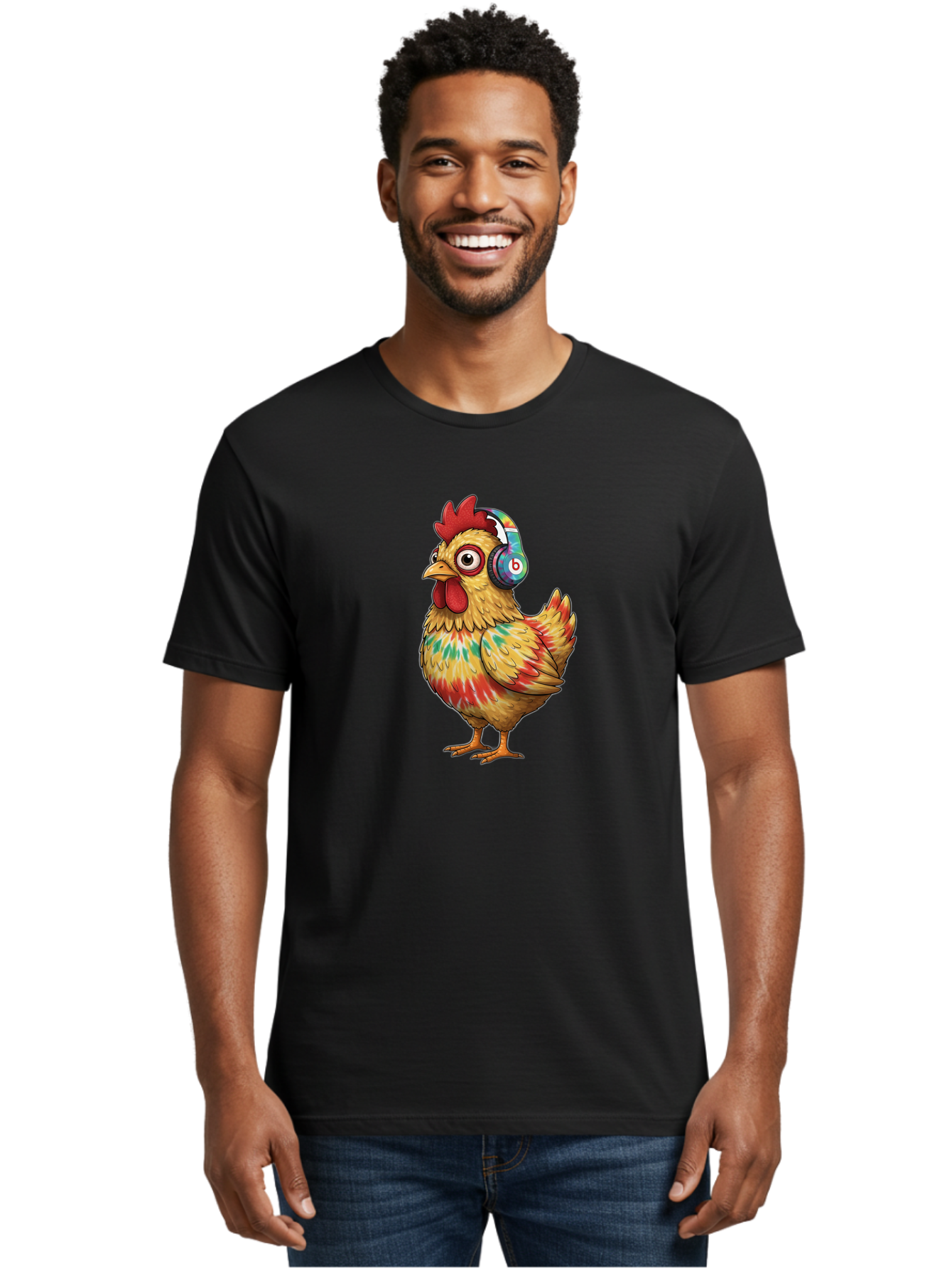 Beats-Chicken-2 Men'S Graphic Tee, 100% Cotton, Comfortable Casual Summer Wear, Machine Washable, Vintage Camera, Old Camera, Antique Camera, Black Camera, Classic Photography, Photography Equipment, Nostalgic Device, Film Camera, Camera Art Bak048