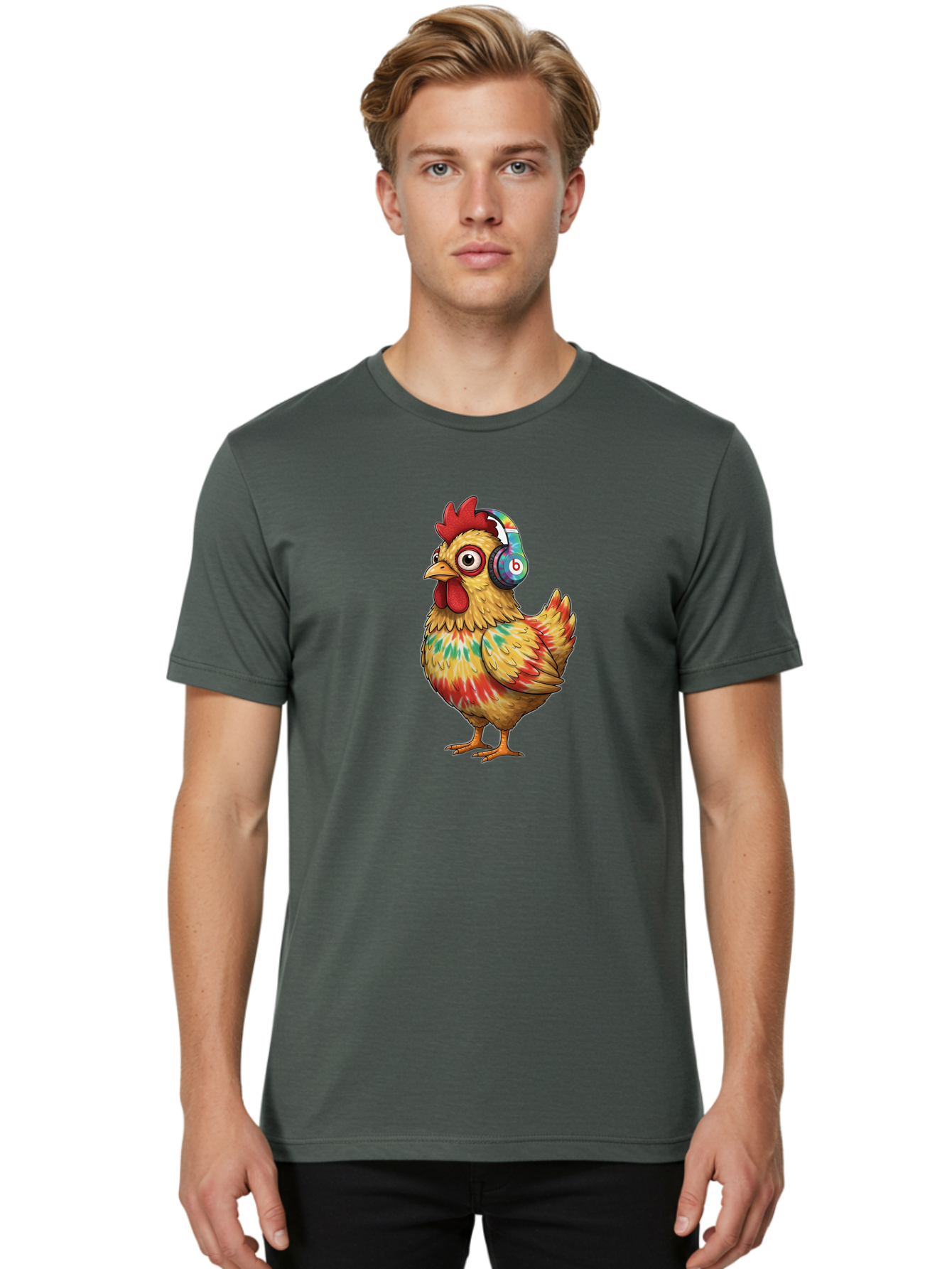 Beats-Chicken-2 Men'S Graphic Tee, 100% Cotton, Comfortable Casual Summer Wear, Machine Washable, Vintage Camera, Old Camera, Antique Camera, Black Camera, Classic Photography, Photography Equipment, Nostalgic Device, Film Camera, Camera Art Bak048