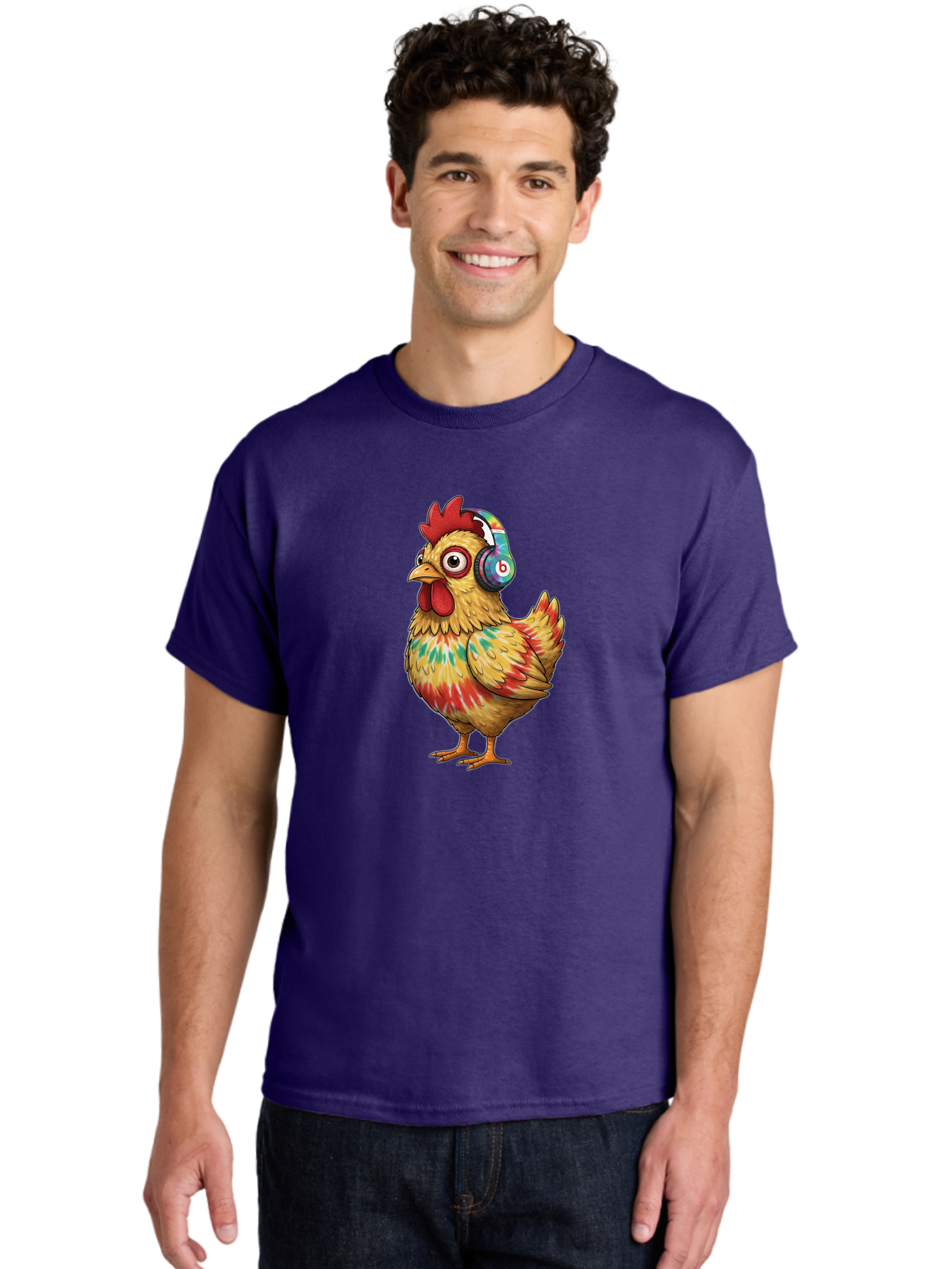 Beats-Chicken-2 Men'S Graphic Tee, 100% Cotton, Comfortable Casual Summer Wear, Machine Washable, Vintage Camera, Old Camera, Antique Camera, Black Camera, Classic Photography, Photography Equipment, Nostalgic Device, Film Camera, Camera Art Bak048