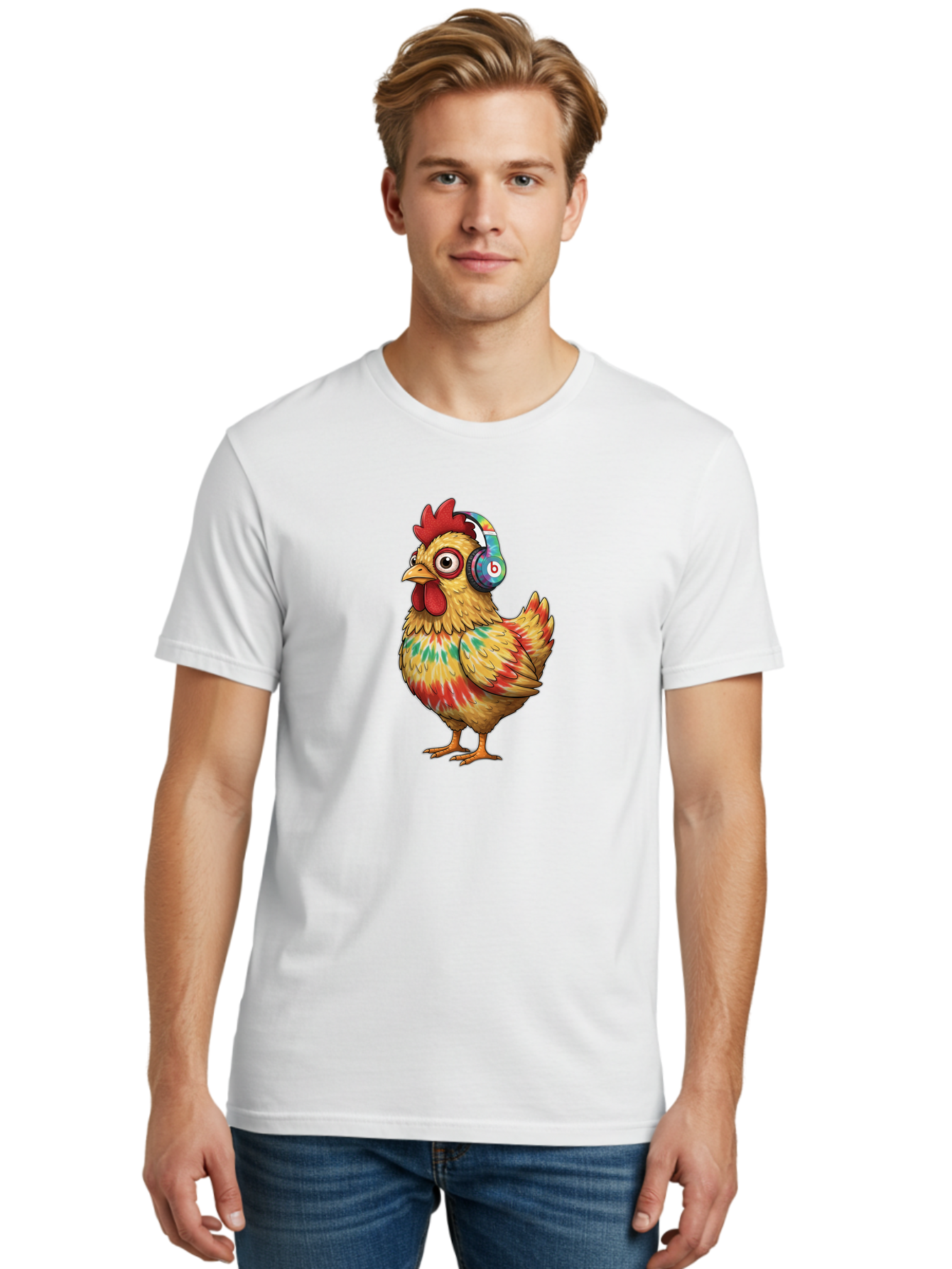 Beats-Chicken-2 Men'S Graphic Tee, 100% Cotton, Comfortable Casual Summer Wear, Machine Washable, Vintage Camera, Old Camera, Antique Camera, Black Camera, Classic Photography, Photography Equipment, Nostalgic Device, Film Camera, Camera Art Bak048