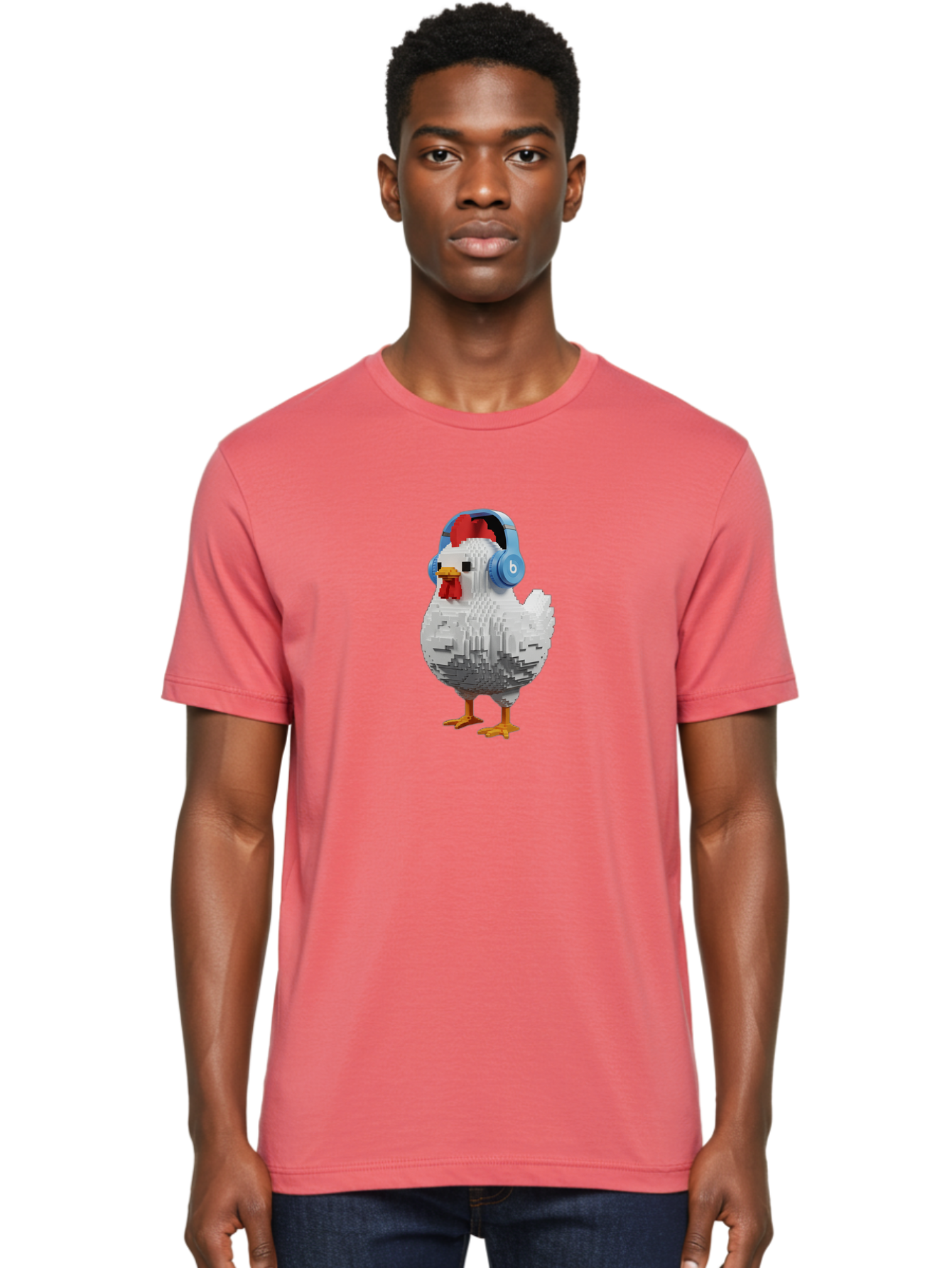 Beats-Chicken Men'S Graphic Tee, 100% Cotton, Comfortable Casual Summer Wear, Machine Washable, Vintage Camera, Old Camera, Antique Camera, Black Camera, Classic Photography, Photography Equipment, Nostalgic Device, Film Camera, Camera Art Bak049