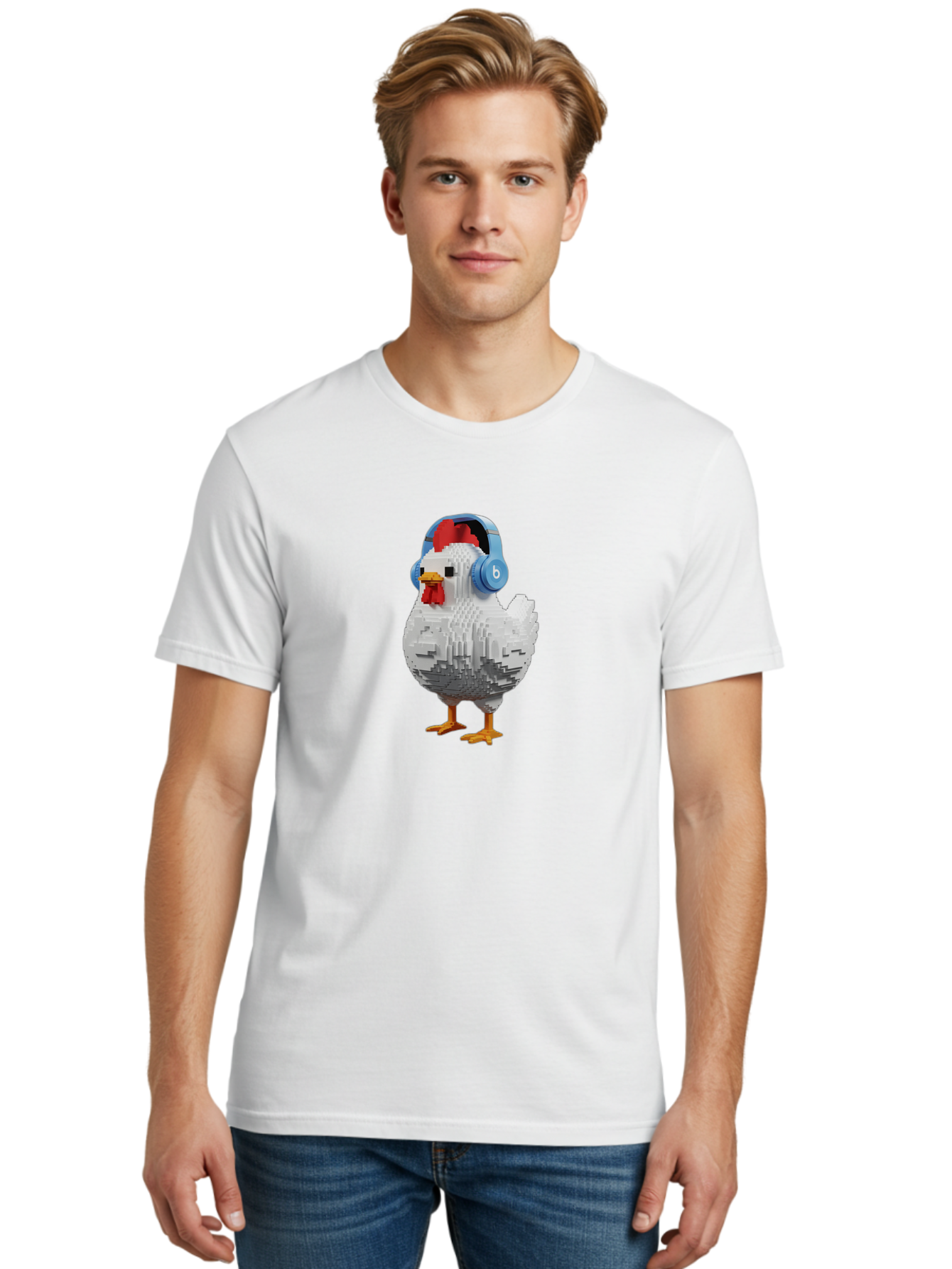Beats-Chicken Men'S Graphic Tee, 100% Cotton, Comfortable Casual Summer Wear, Machine Washable, Vintage Camera, Old Camera, Antique Camera, Black Camera, Classic Photography, Photography Equipment, Nostalgic Device, Film Camera, Camera Art Bak049