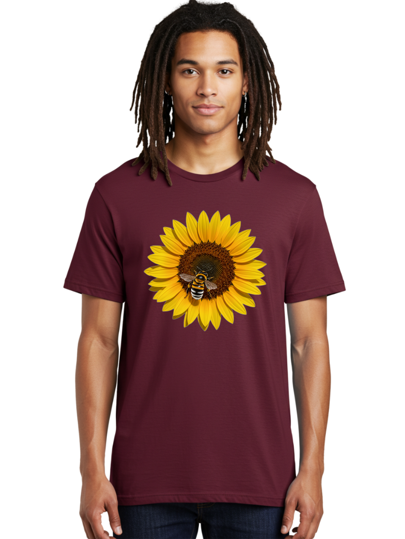 Bee-On-Sunflower Men'S Graphic Tee, 100% Cotton, Comfortable Casual Summer Wear, Machine Washable, Vintage Camera, Old Camera, Antique Camera, Black Camera, Classic Photography, Photography Equipment, Nostalgic Device, Film Camera, Camera Art Bak050