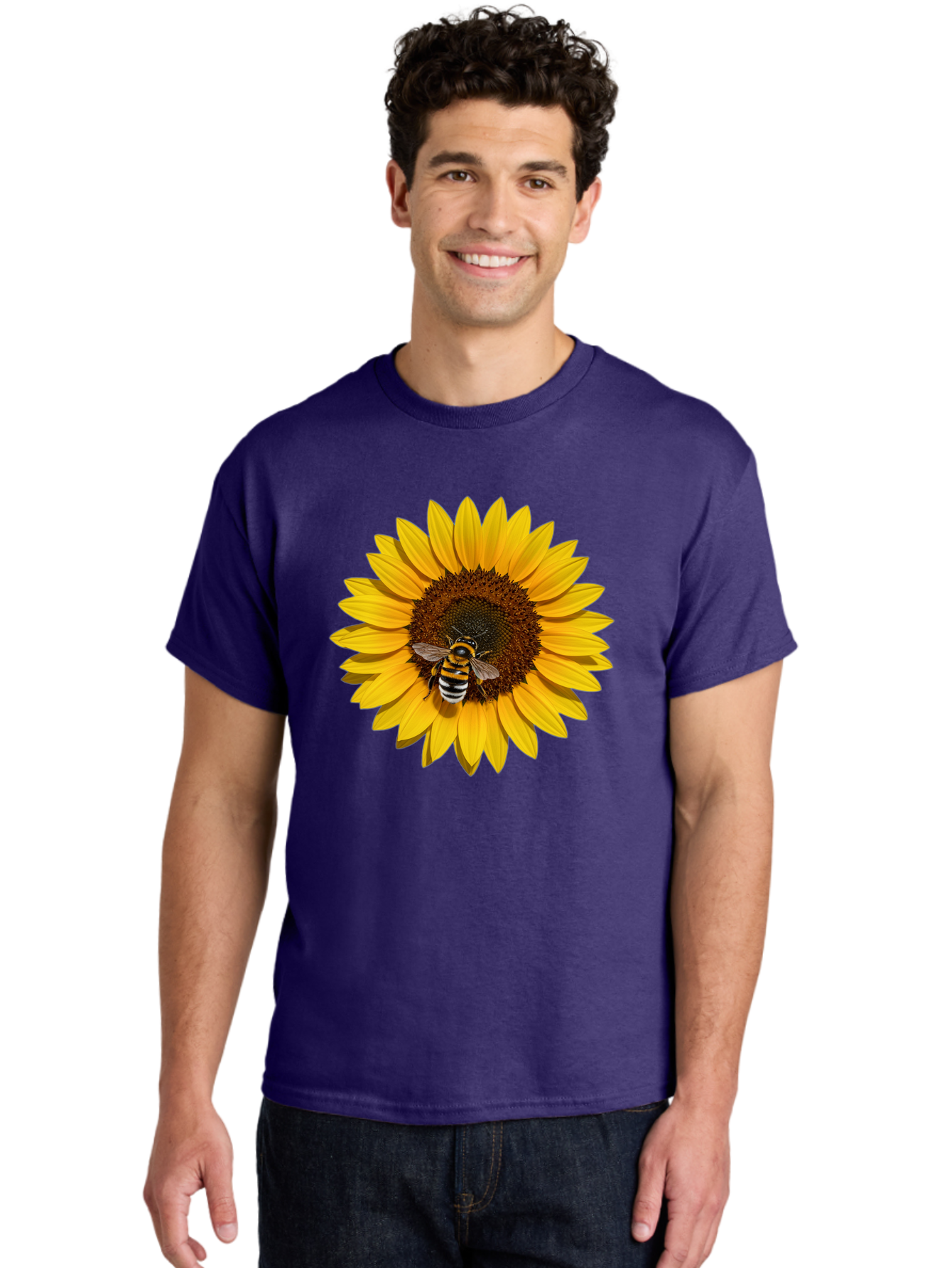 Bee-On-Sunflower Men'S Graphic Tee, 100% Cotton, Comfortable Casual Summer Wear, Machine Washable, Vintage Camera, Old Camera, Antique Camera, Black Camera, Classic Photography, Photography Equipment, Nostalgic Device, Film Camera, Camera Art Bak050