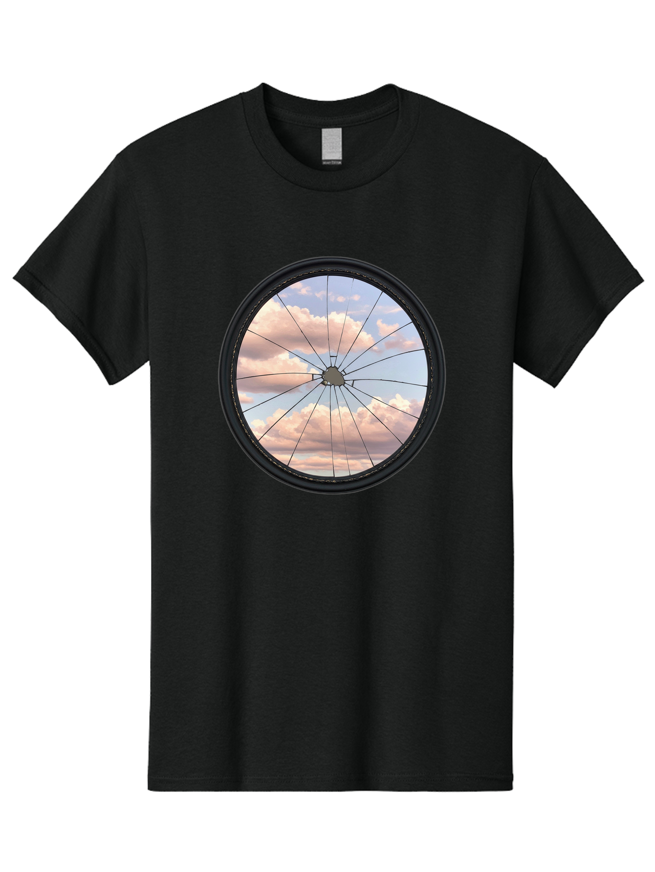 Bicycle-Wheel Men'S Graphic Tee, 100% Cotton, Comfortable Casual Summer Wear, Machine Washable, Vintage Camera, Old Camera, Antique Camera, Black Camera, Classic Photography, Photography Equipment, Nostalgic Device, Film Camera, Camera Art Bak051