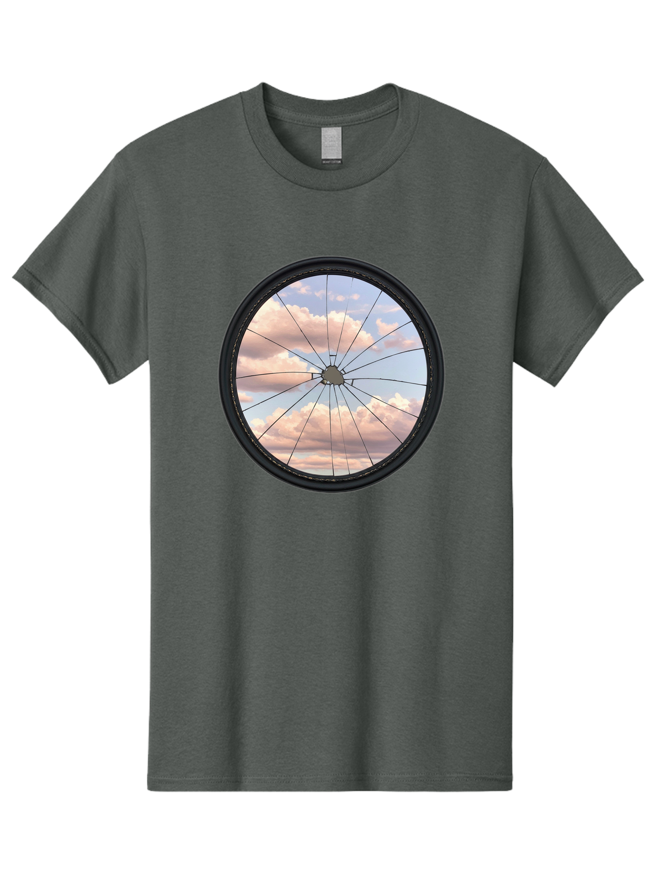 Bicycle-Wheel Men'S Graphic Tee, 100% Cotton, Comfortable Casual Summer Wear, Machine Washable, Vintage Camera, Old Camera, Antique Camera, Black Camera, Classic Photography, Photography Equipment, Nostalgic Device, Film Camera, Camera Art Bak051