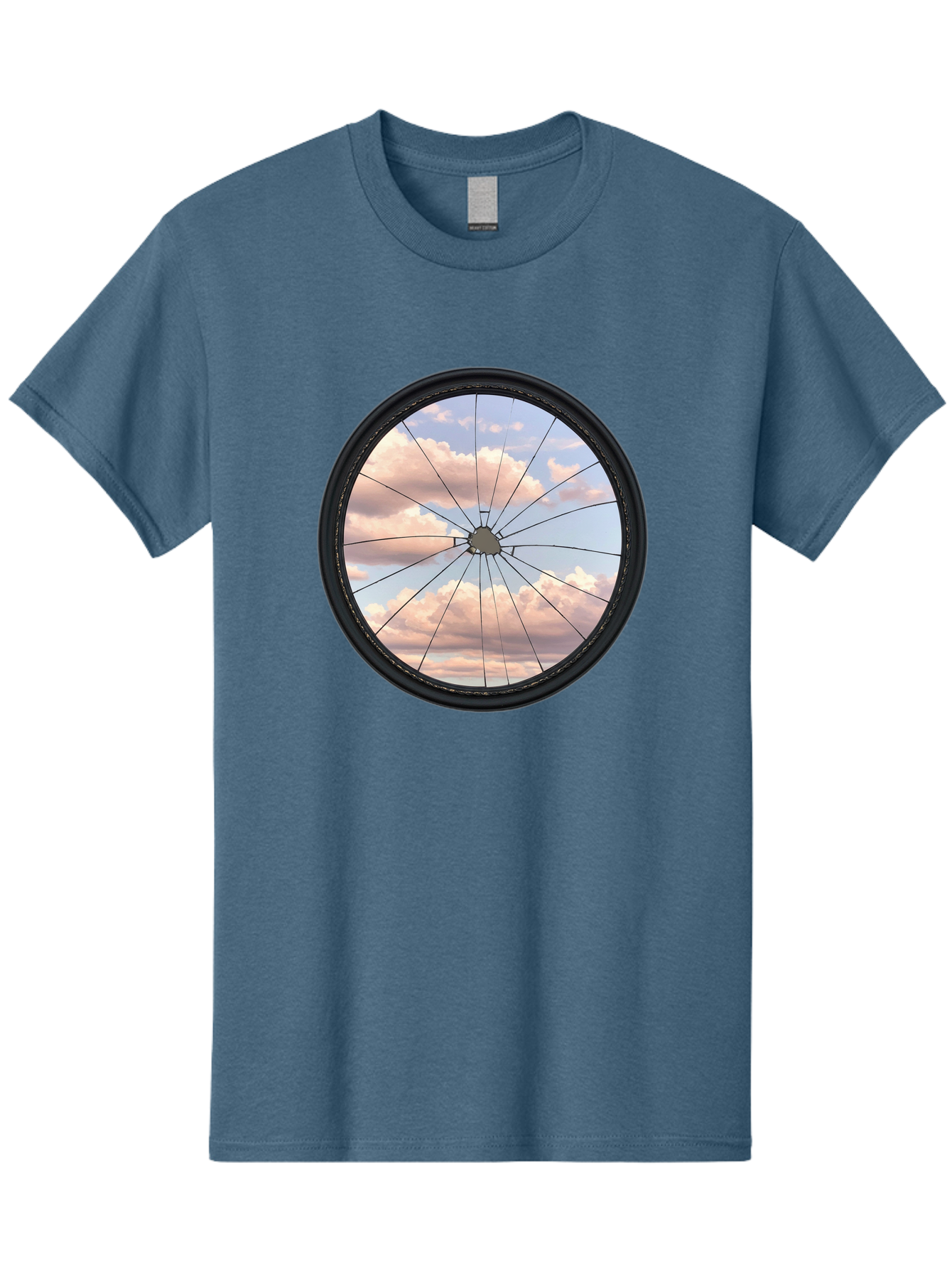 Bicycle-Wheel Men'S Graphic Tee, 100% Cotton, Comfortable Casual Summer Wear, Machine Washable, Vintage Camera, Old Camera, Antique Camera, Black Camera, Classic Photography, Photography Equipment, Nostalgic Device, Film Camera, Camera Art Bak051