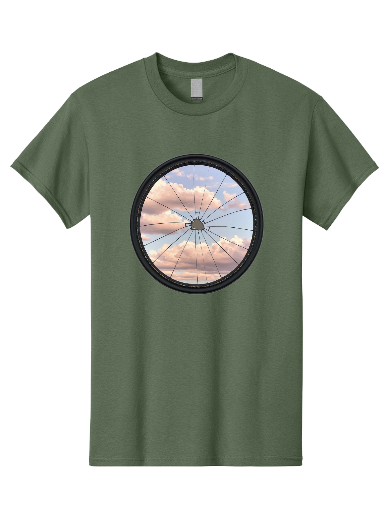 Bicycle-Wheel Men'S Graphic Tee, 100% Cotton, Comfortable Casual Summer Wear, Machine Washable, Vintage Camera, Old Camera, Antique Camera, Black Camera, Classic Photography, Photography Equipment, Nostalgic Device, Film Camera, Camera Art Bak051