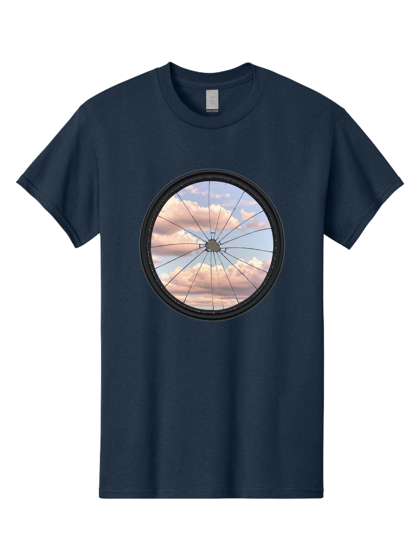 Bicycle-Wheel Men'S Graphic Tee, 100% Cotton, Comfortable Casual Summer Wear, Machine Washable, Vintage Camera, Old Camera, Antique Camera, Black Camera, Classic Photography, Photography Equipment, Nostalgic Device, Film Camera, Camera Art Bak051
