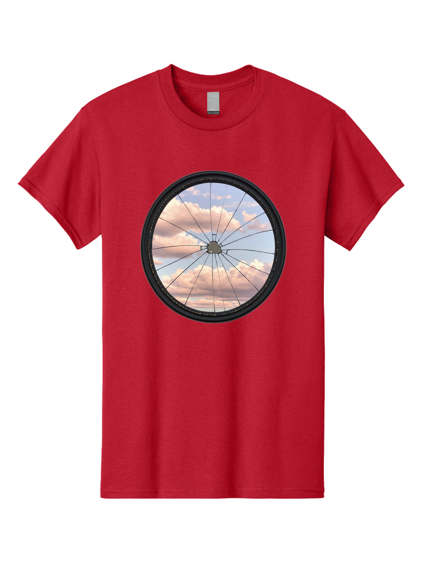 Bicycle-Wheel Men'S Graphic Tee, 100% Cotton, Comfortable Casual Summer Wear, Machine Washable, Vintage Camera, Old Camera, Antique Camera, Black Camera, Classic Photography, Photography Equipment, Nostalgic Device, Film Camera, Camera Art Bak051