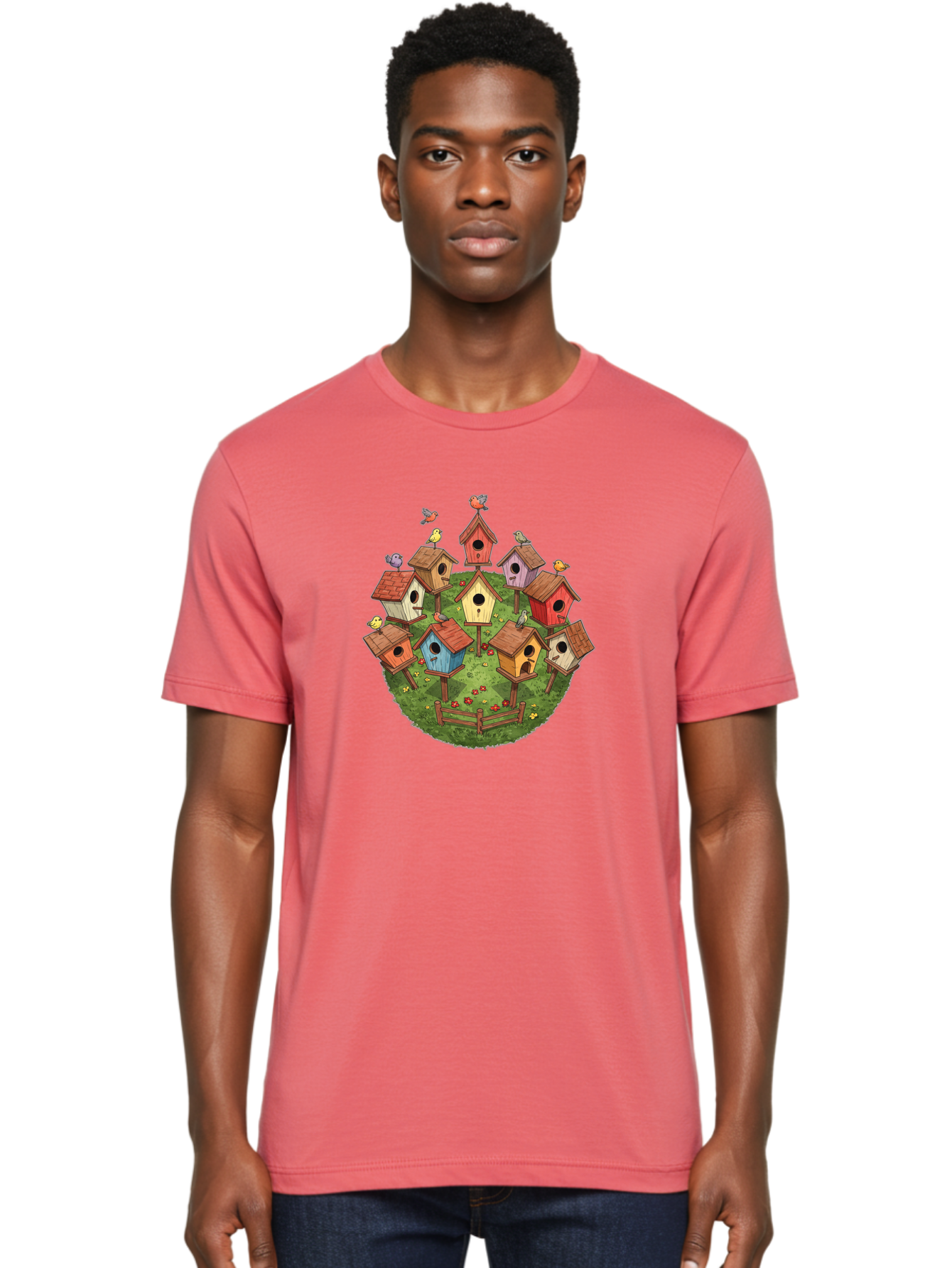 Birdhouses-1 Men'S Graphic Tee, 100% Cotton, Comfortable Casual Summer Wear, Machine Washable, Vintage Camera, Old Camera, Antique Camera, Black Camera, Classic Photography, Photography Equipment, Nostalgic Device, Film Camera, Camera Art Bak053