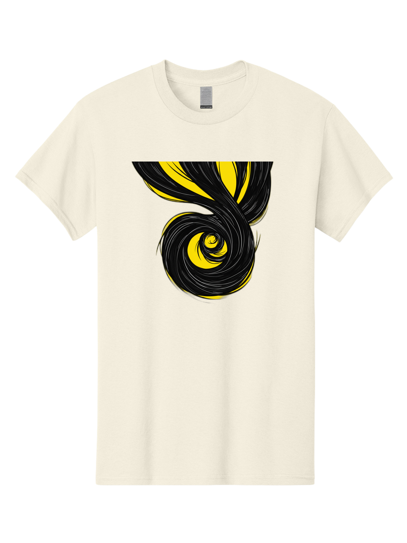 Black-And-Yellow-Swirl Men'S Graphic Tee, 100% Cotton, Comfortable Casual Summer Wear, Machine Washable, Vintage Camera, Old Camera, Antique Camera, Black Camera, Classic Photography, Photography Equipment, Nostalgic Device, Film Camera, Bak056
